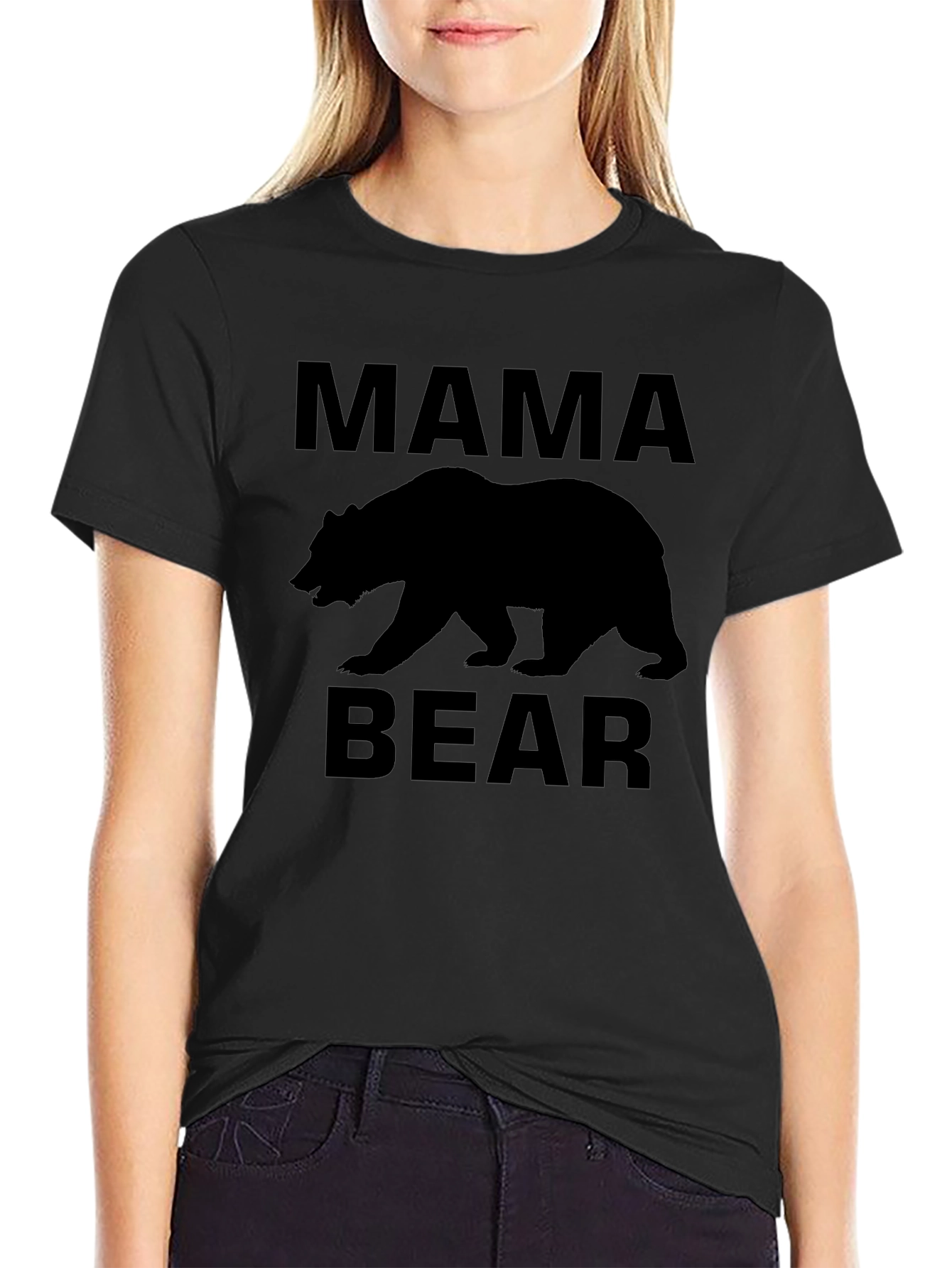 Mama Bear Black Graphic Tee