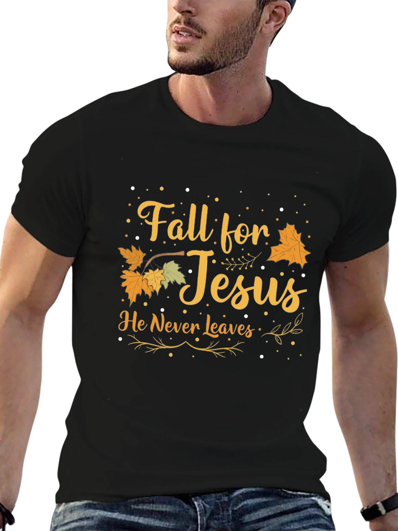 Fall for Jesus Graphic T-Shirt
