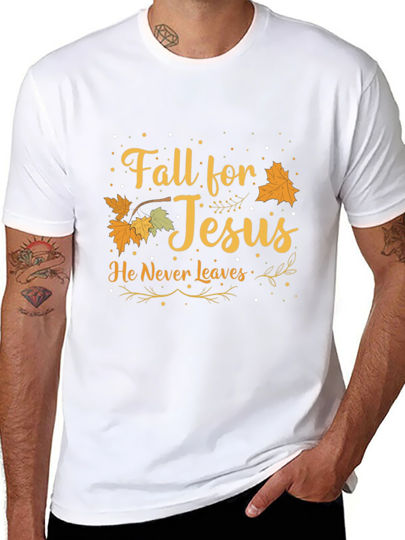 Fall for Jesus Graphic T-Shirt