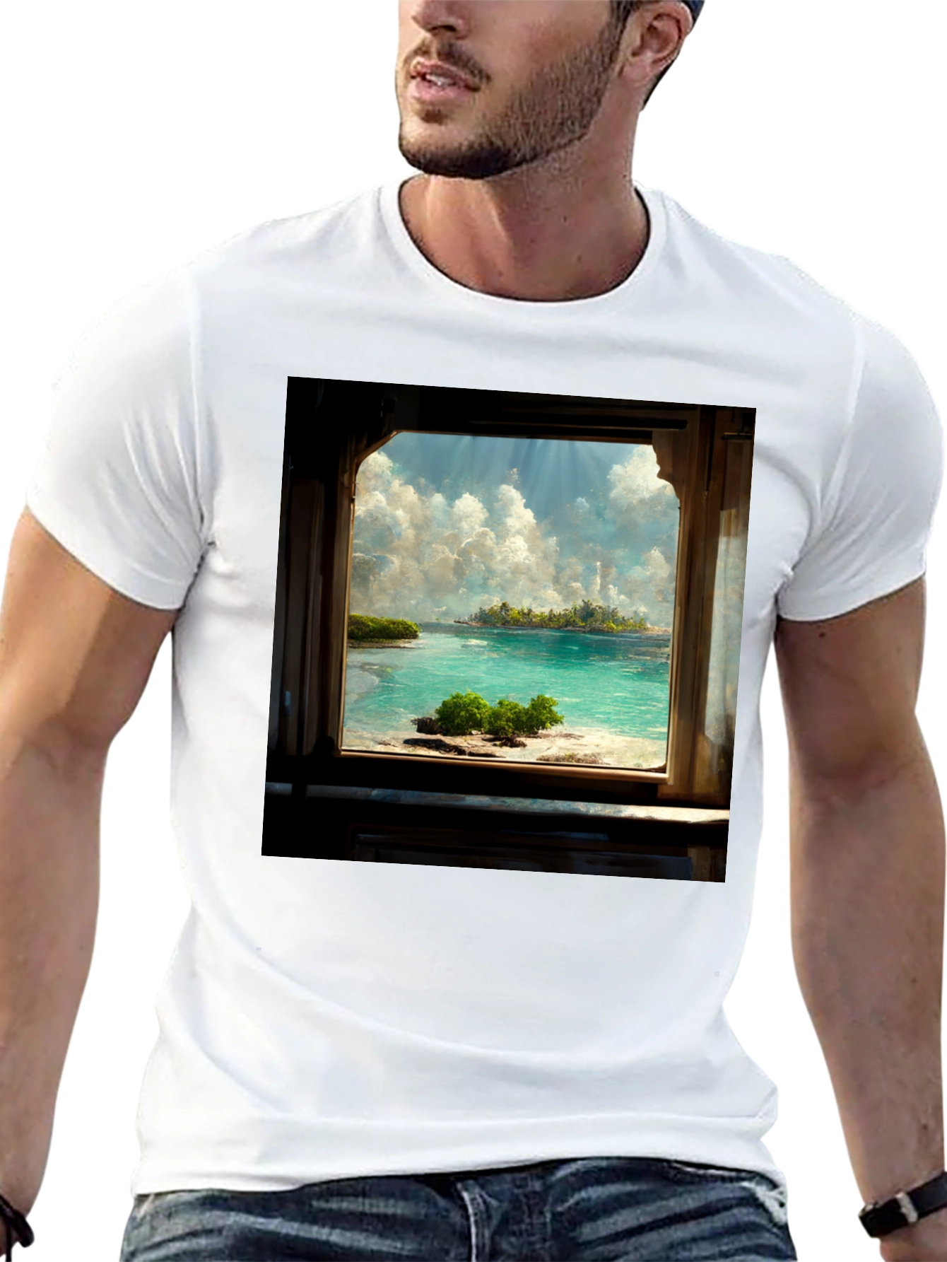 Island View Black Tee