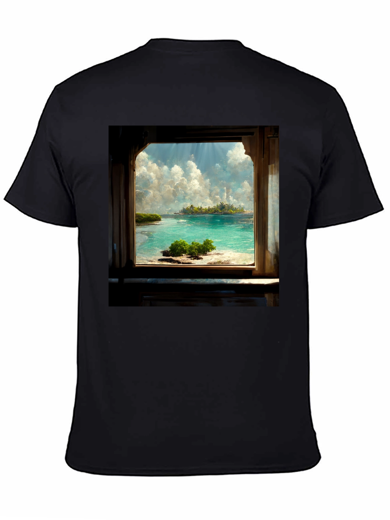 Island View Black Tee