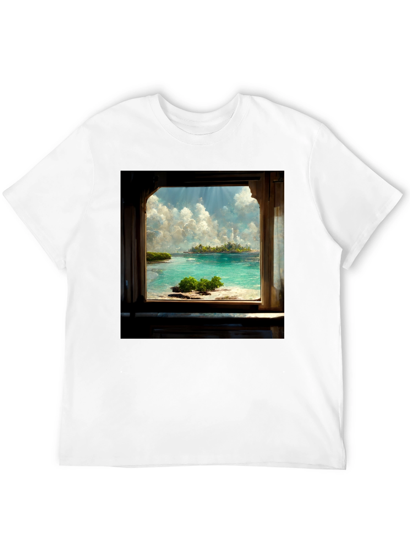 Island View Black Tee