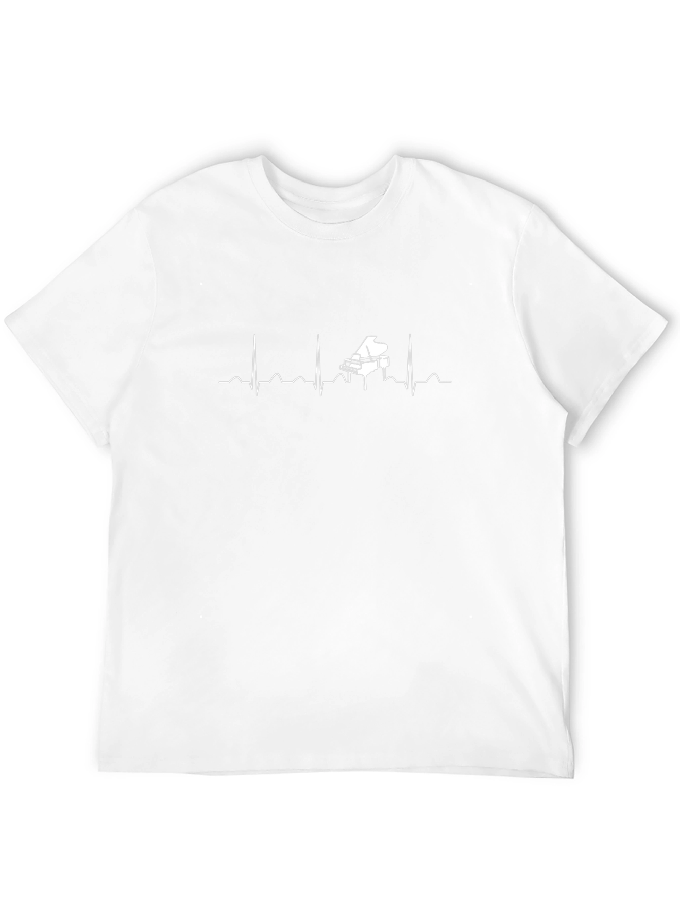 Piano Heartbeat T-Shirt - Music Lover Tee