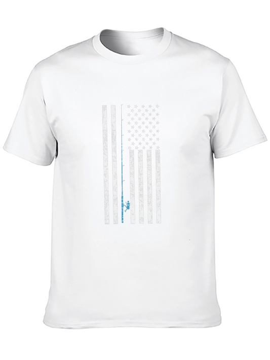 Fishing Flag Graphic T-Shirt