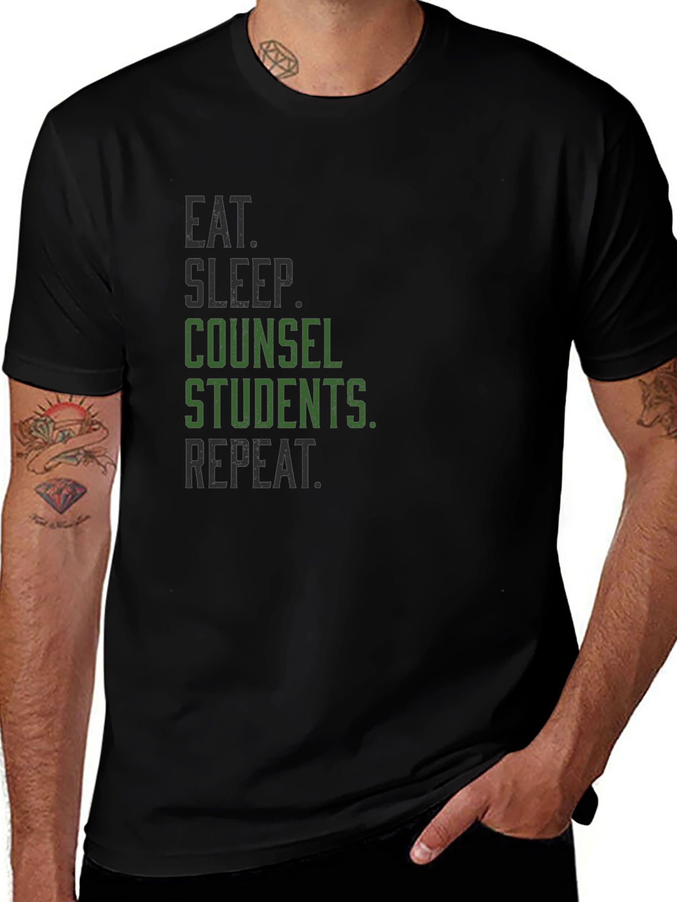 Counsel Students T-Shirt - Black Graphic Tee
