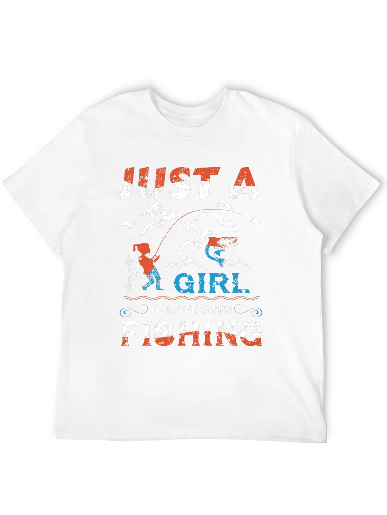 Just A Girl In Love With Fishing Graphic Tee