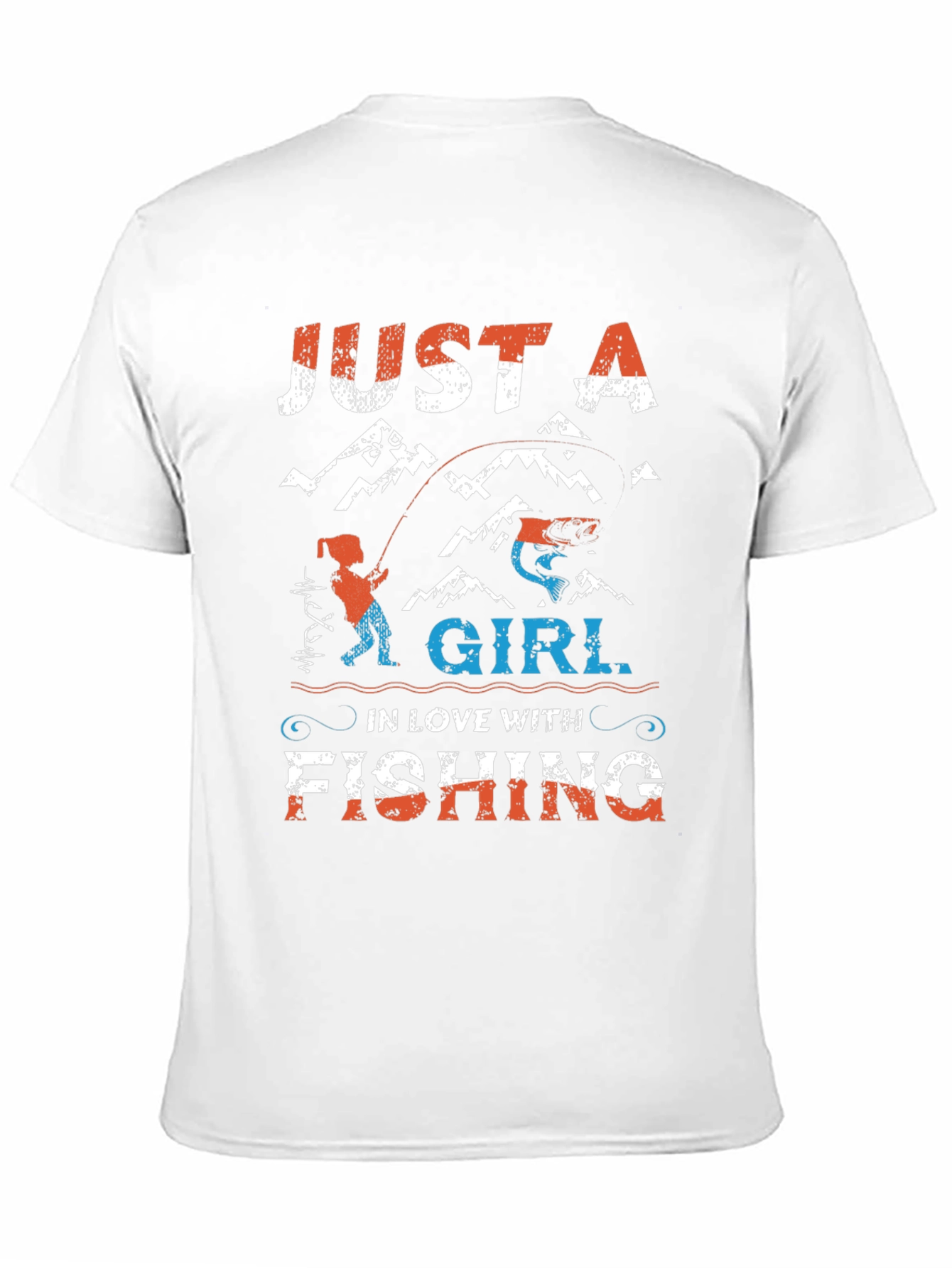 Just A Girl In Love With Fishing Graphic Tee