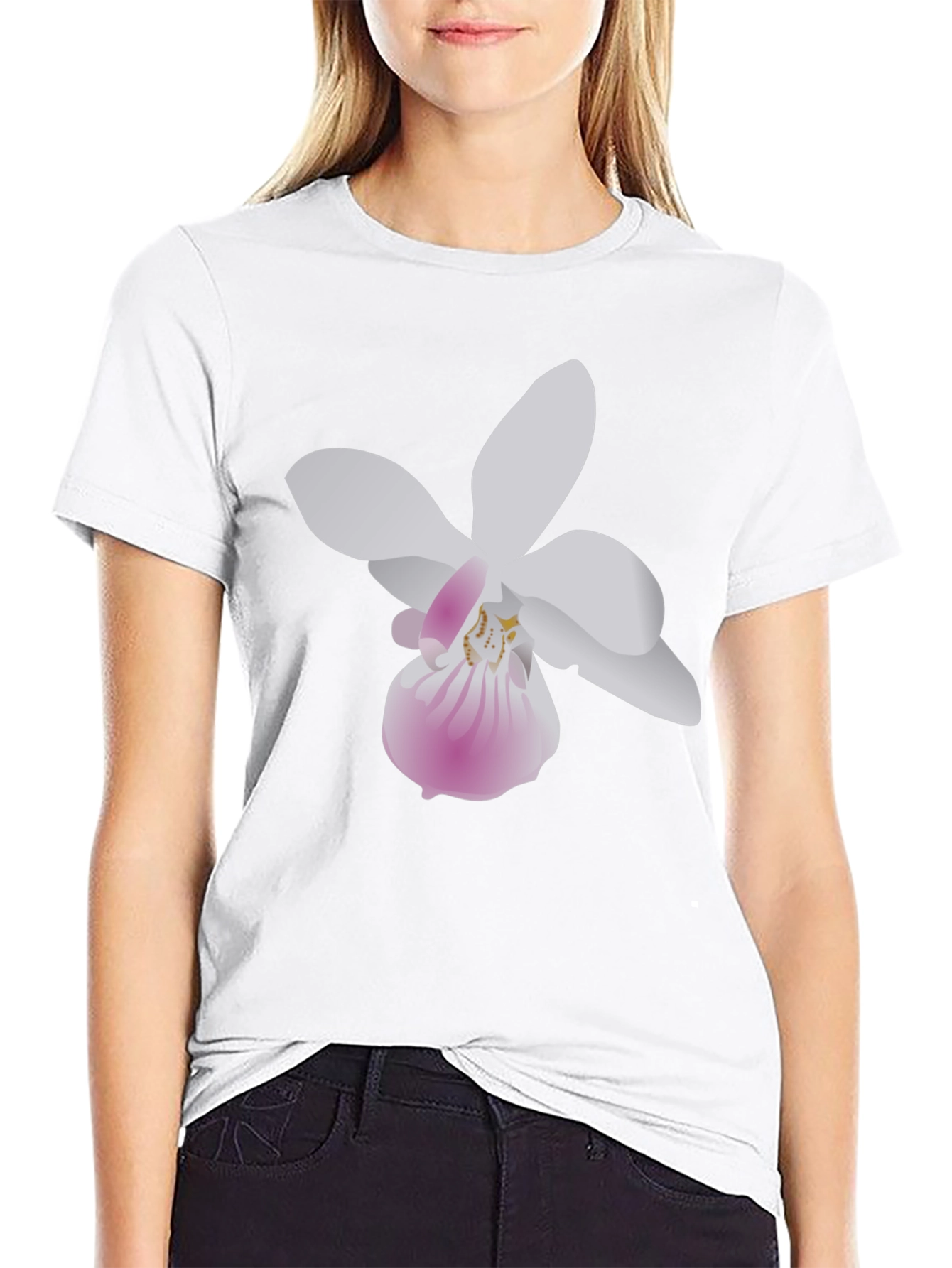 Floral Graphic Tee - Black Unisex T-Shirt