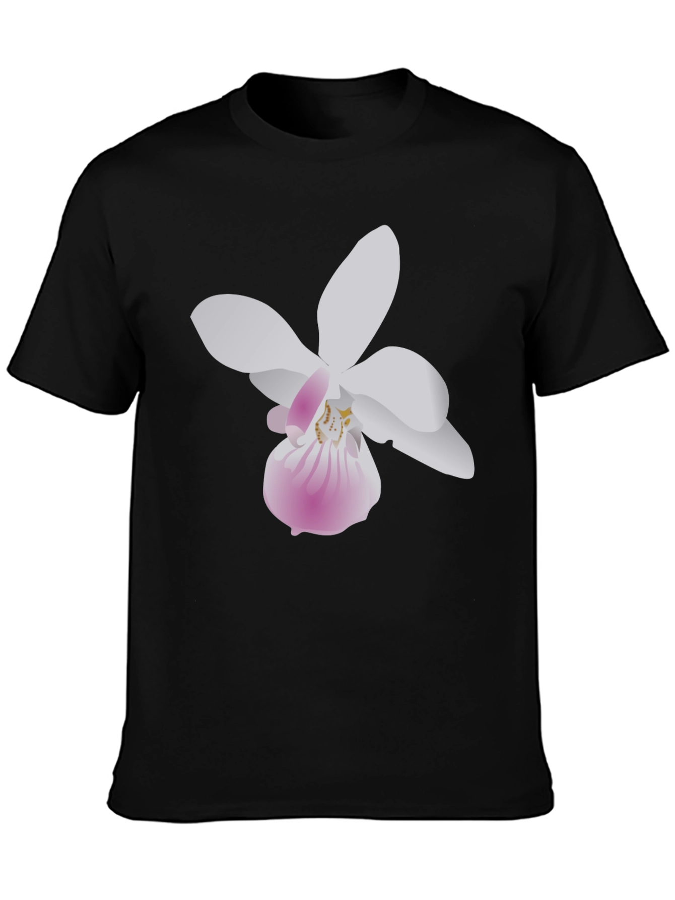 Floral Graphic Tee - Black Unisex T-Shirt