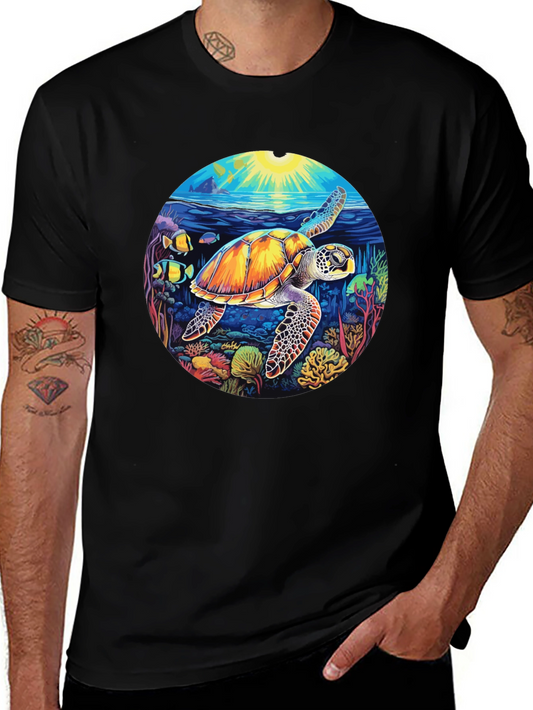 Turtle Reef Graphic Tee - Black