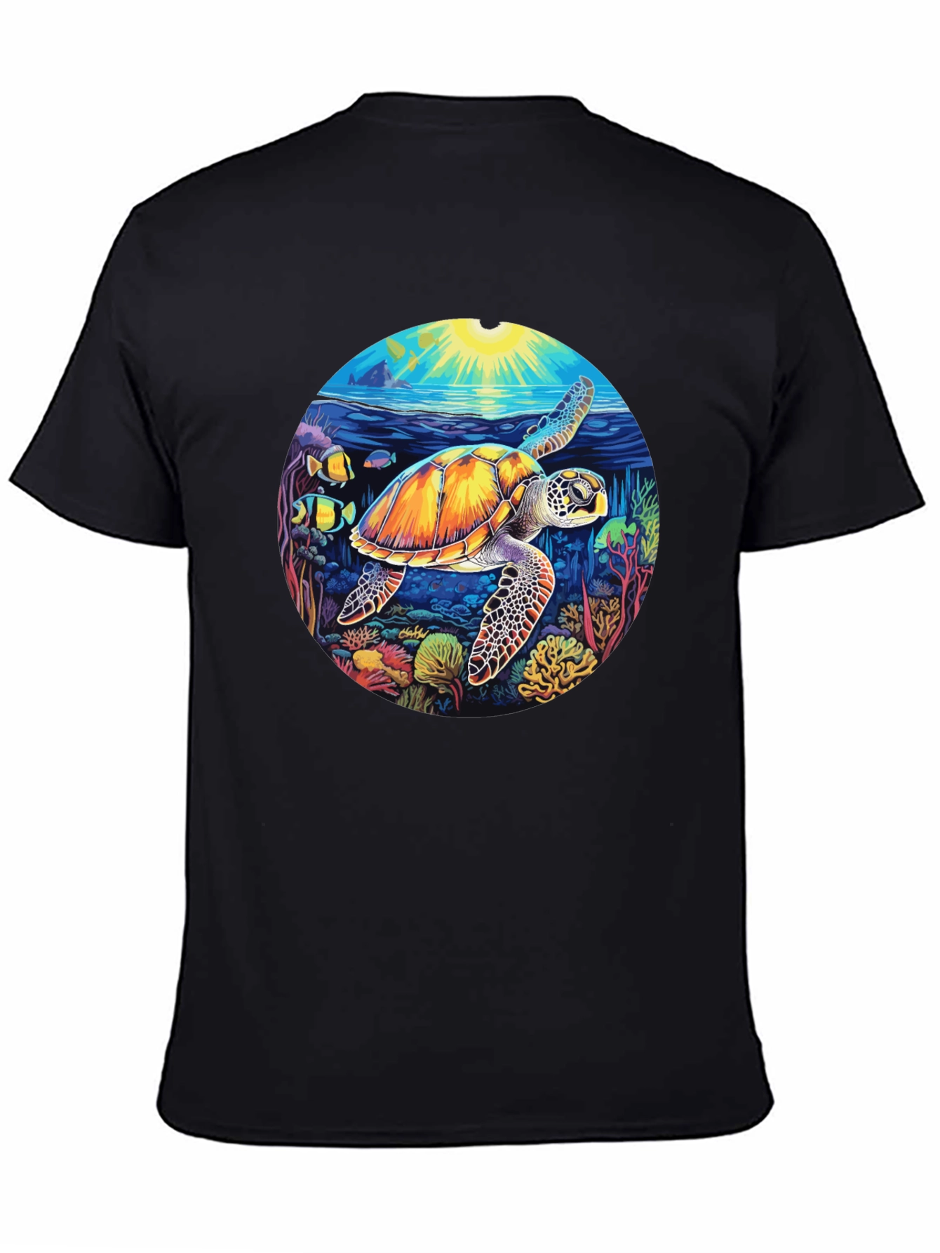 Turtle Reef Graphic Tee - Black