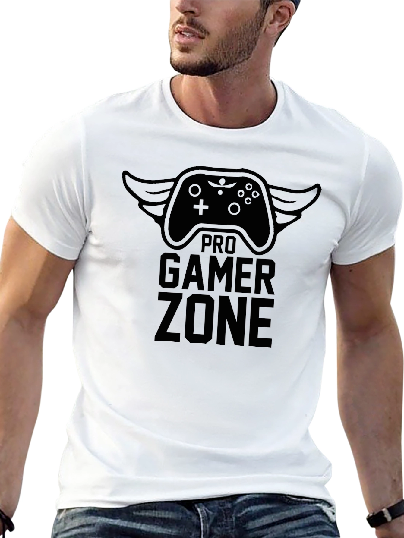 Pro Gamer Zone Black Graphic T-Shirt