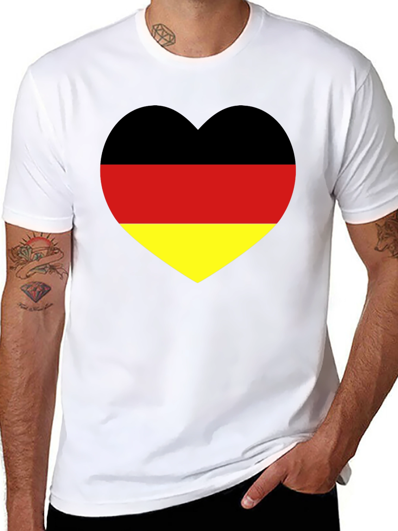 German Flag Heart T-Shirt