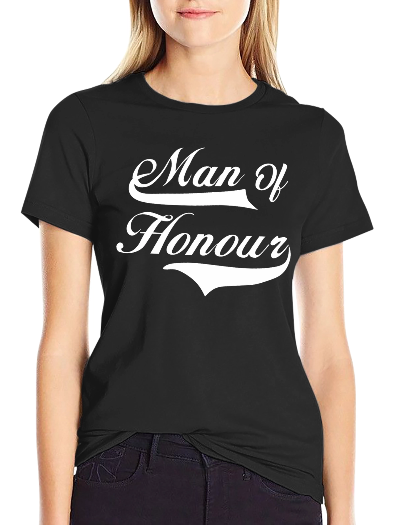 Man of Honour Graphic T-Shirt - Black