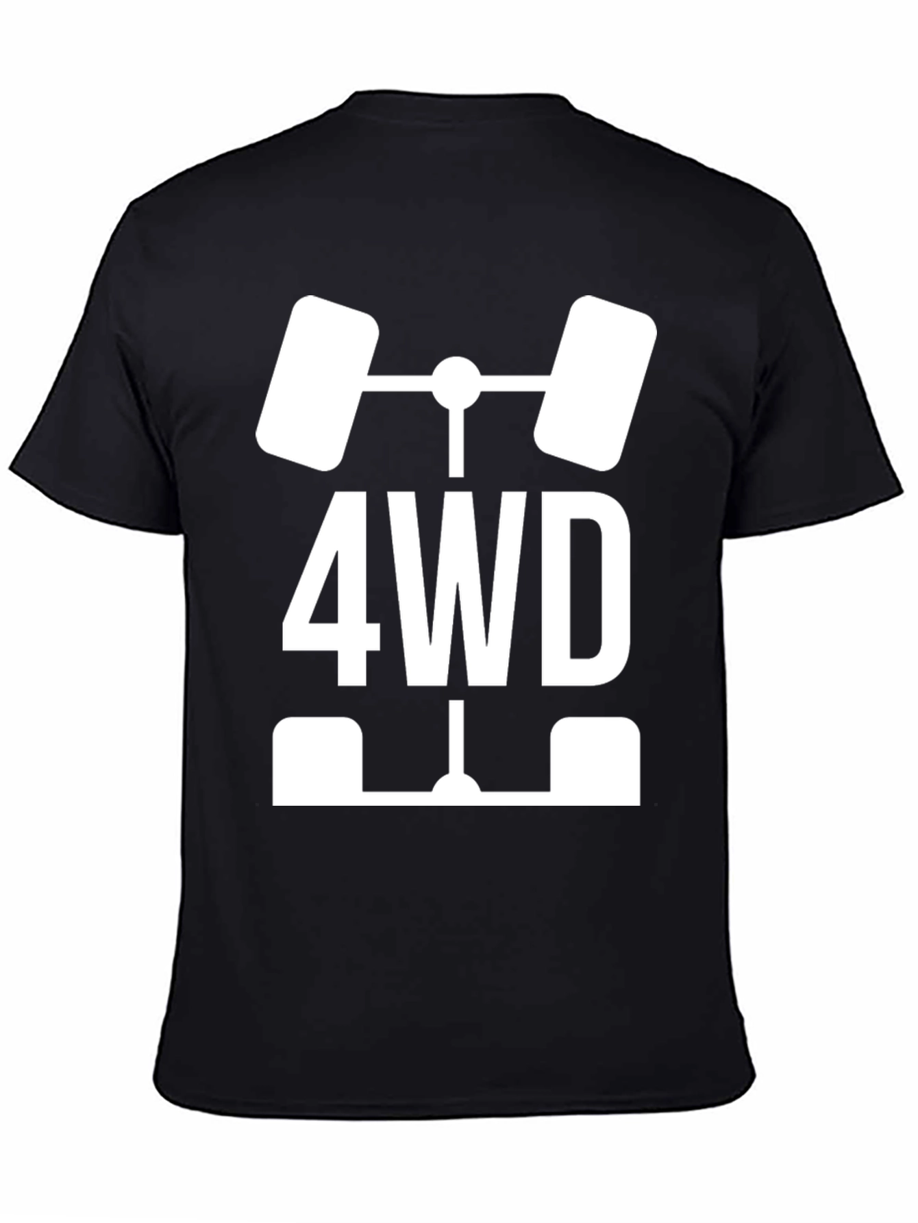 4WD Graphic Tee - Black Cotton Blend
