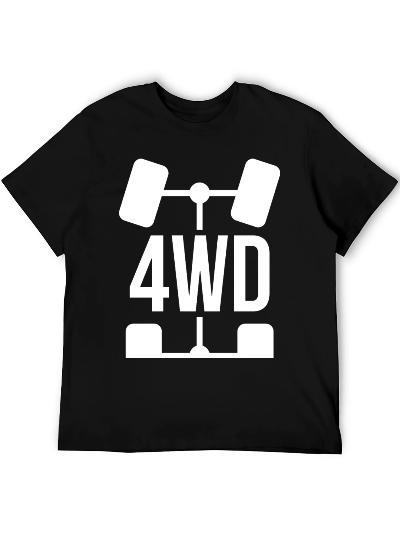 4WD Graphic Tee - Black Cotton Blend
