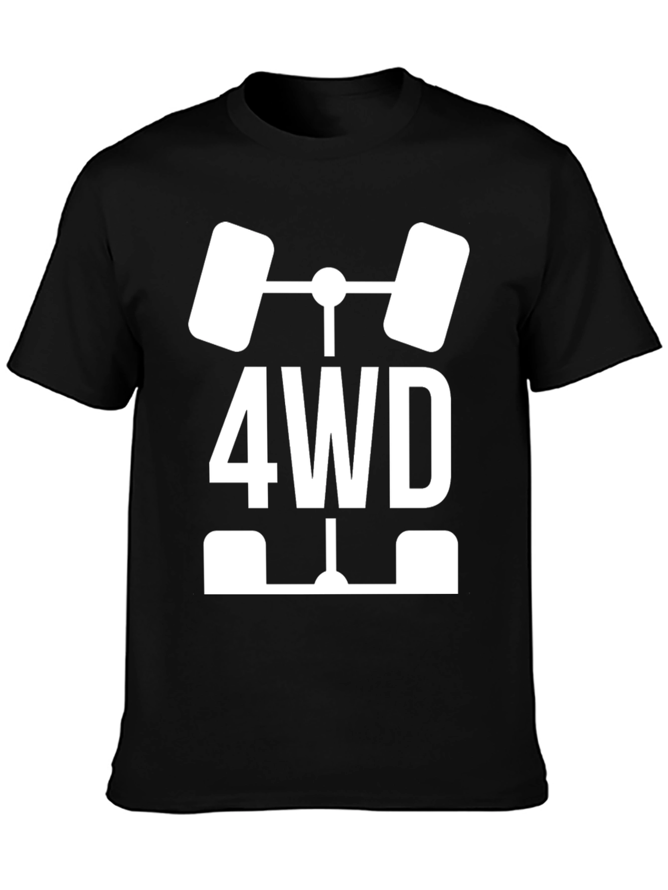 4WD Graphic Tee - Black Cotton Blend