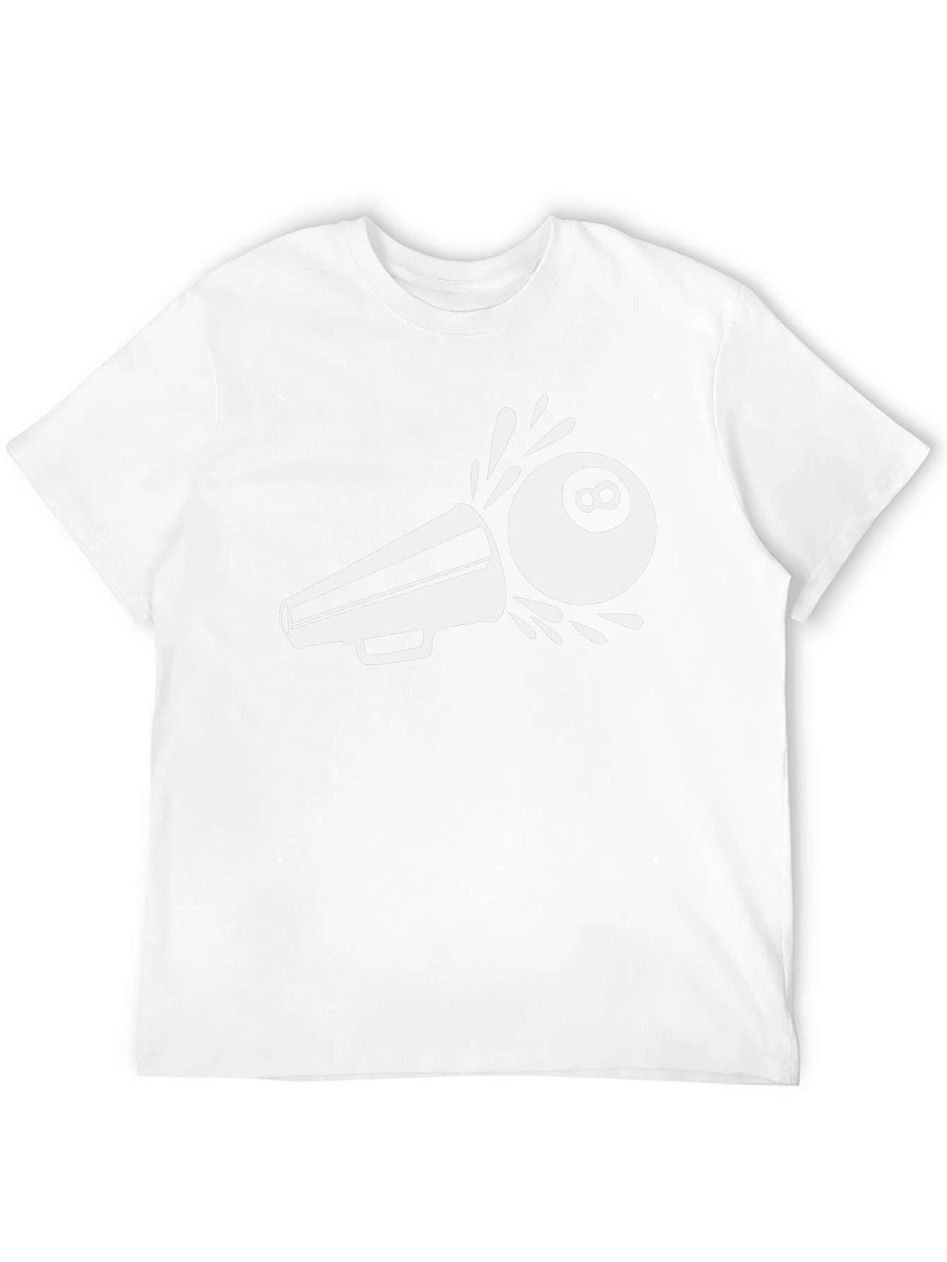 Megaphone 8-Ball T-Shirt - Black Graphic Tee