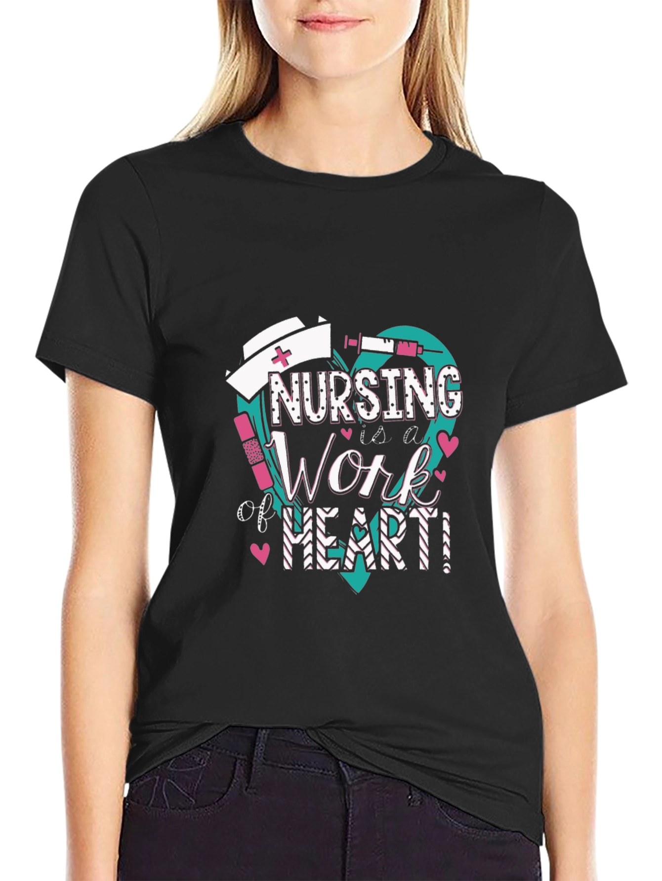 Nursing is a Work of Heart T-Shirt