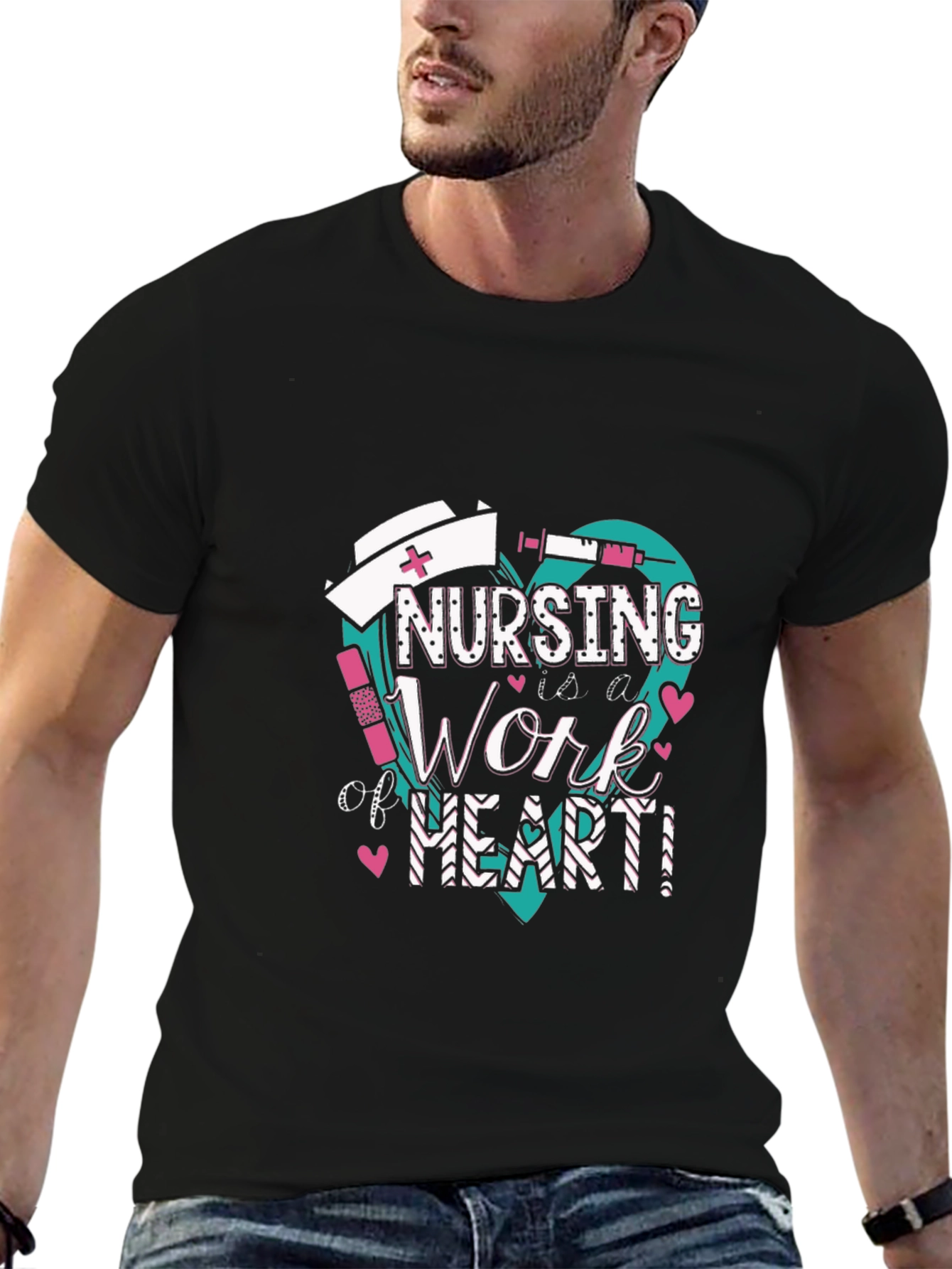 Nursing is a Work of Heart T-Shirt