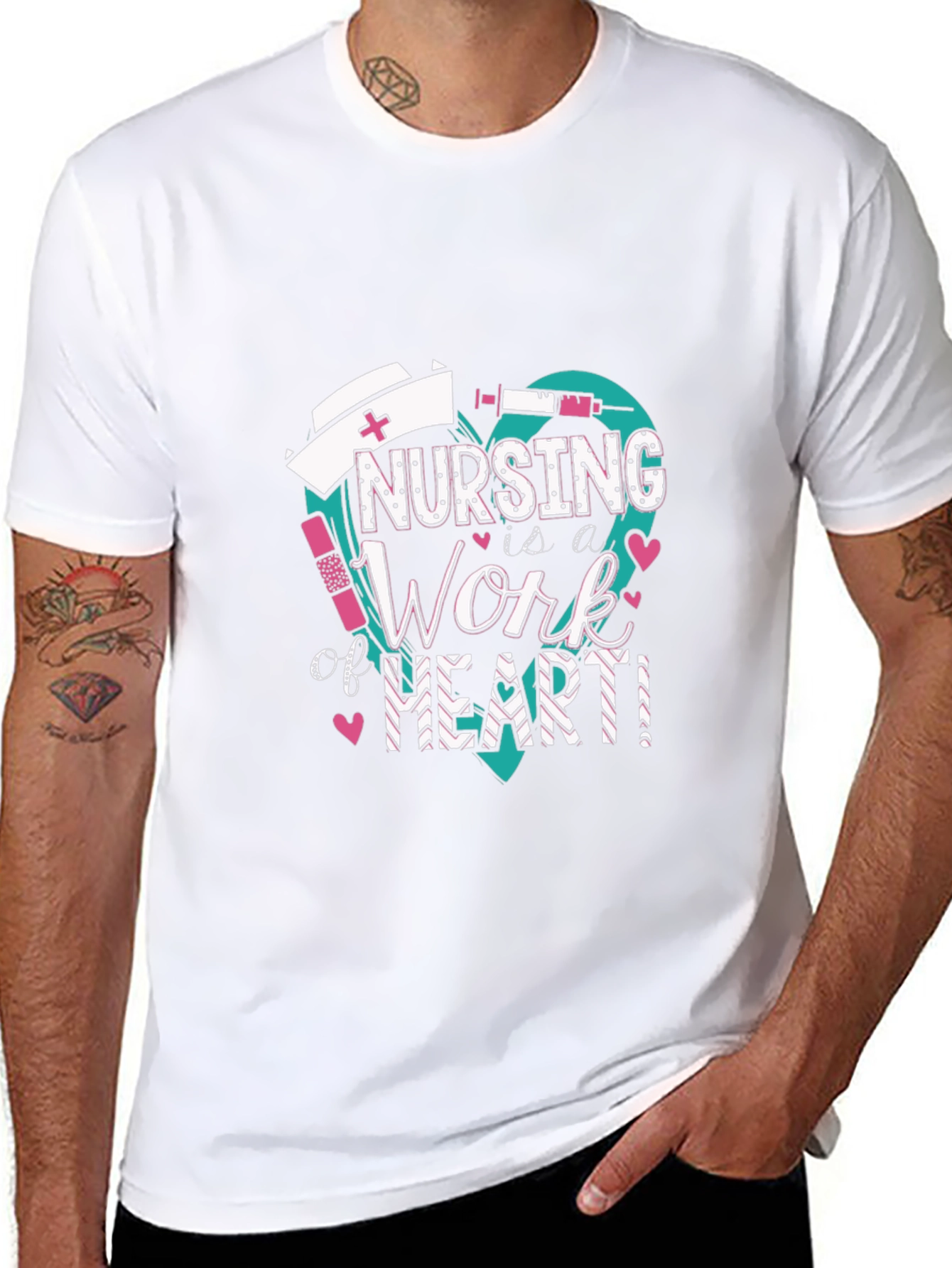 Nursing is a Work of Heart T-Shirt