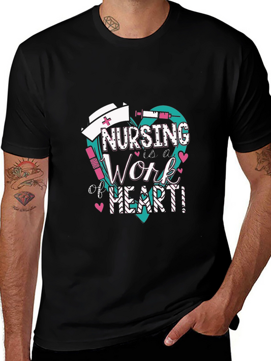 Nursing is a Work of Heart T-Shirt