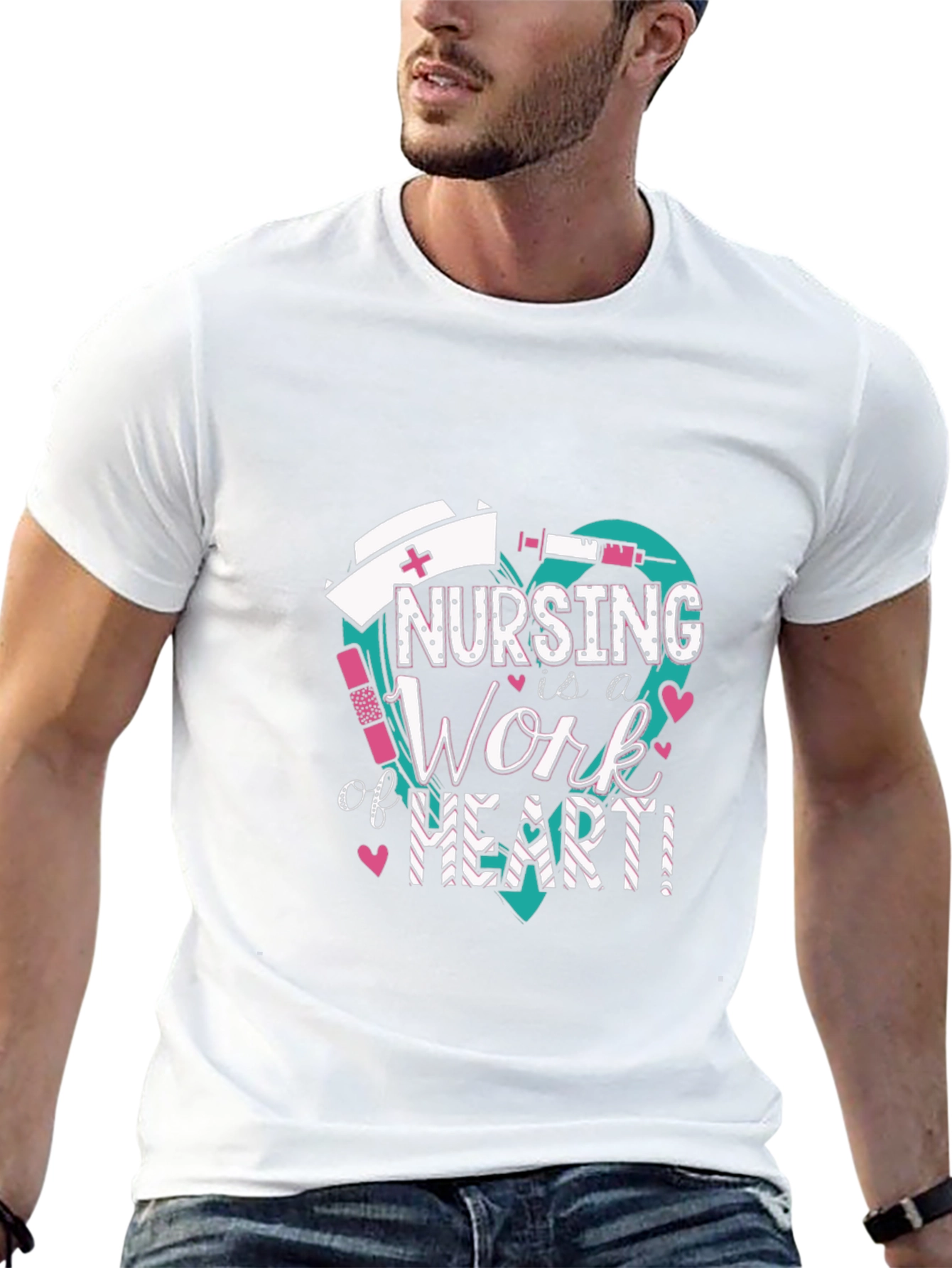 Nursing is a Work of Heart T-Shirt