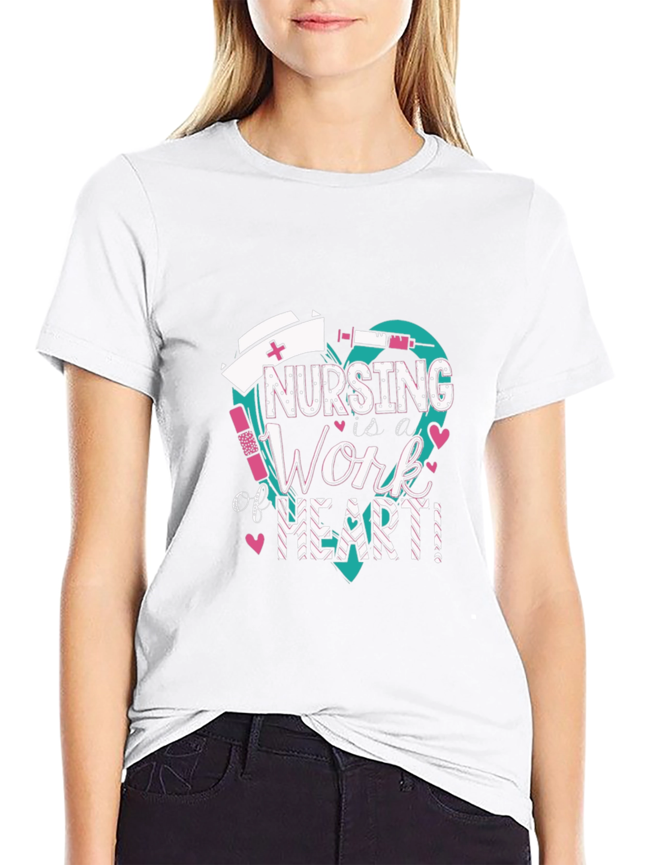Nursing is a Work of Heart T-Shirt