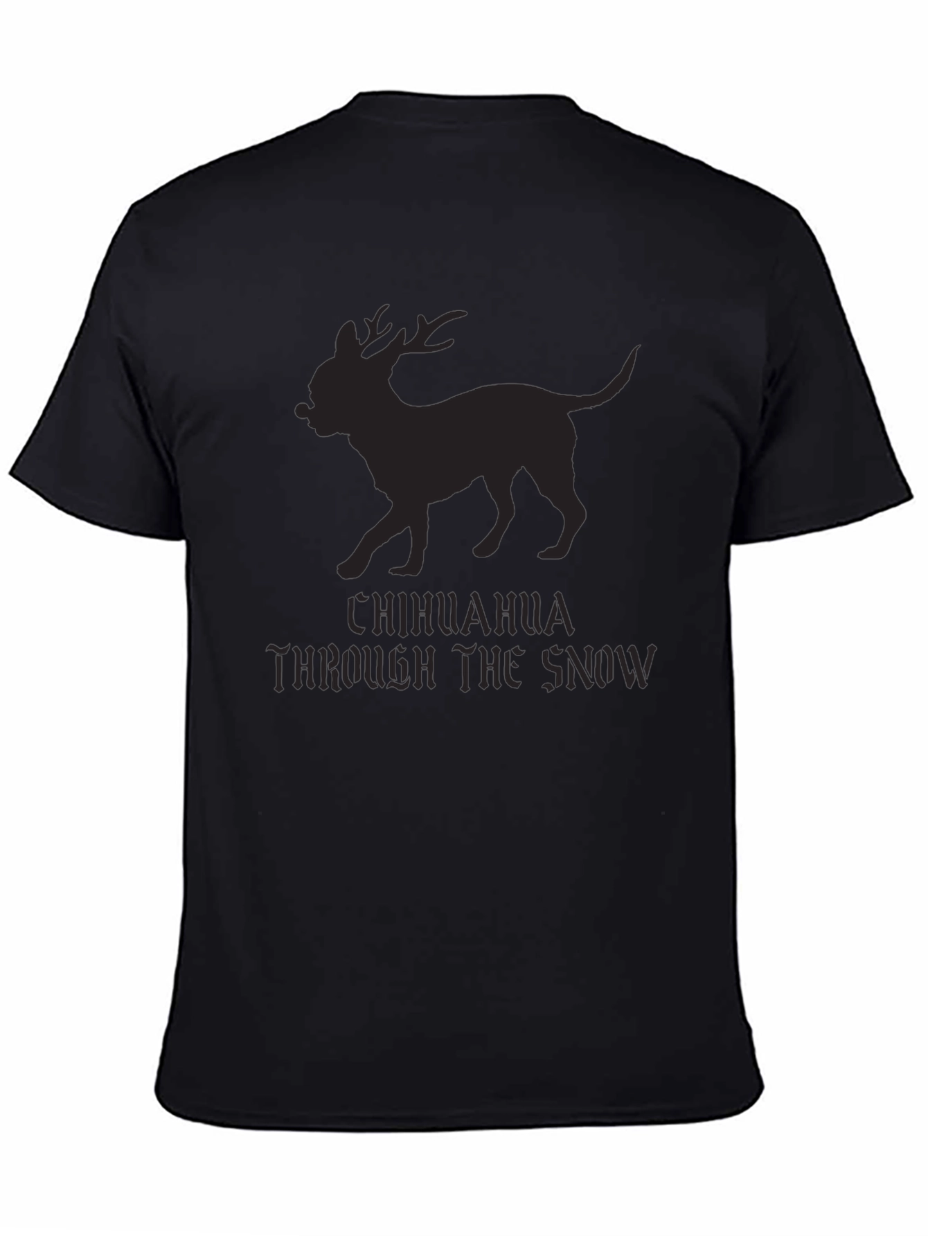 Chihuahua Through the Snow Novelty T-Shirt