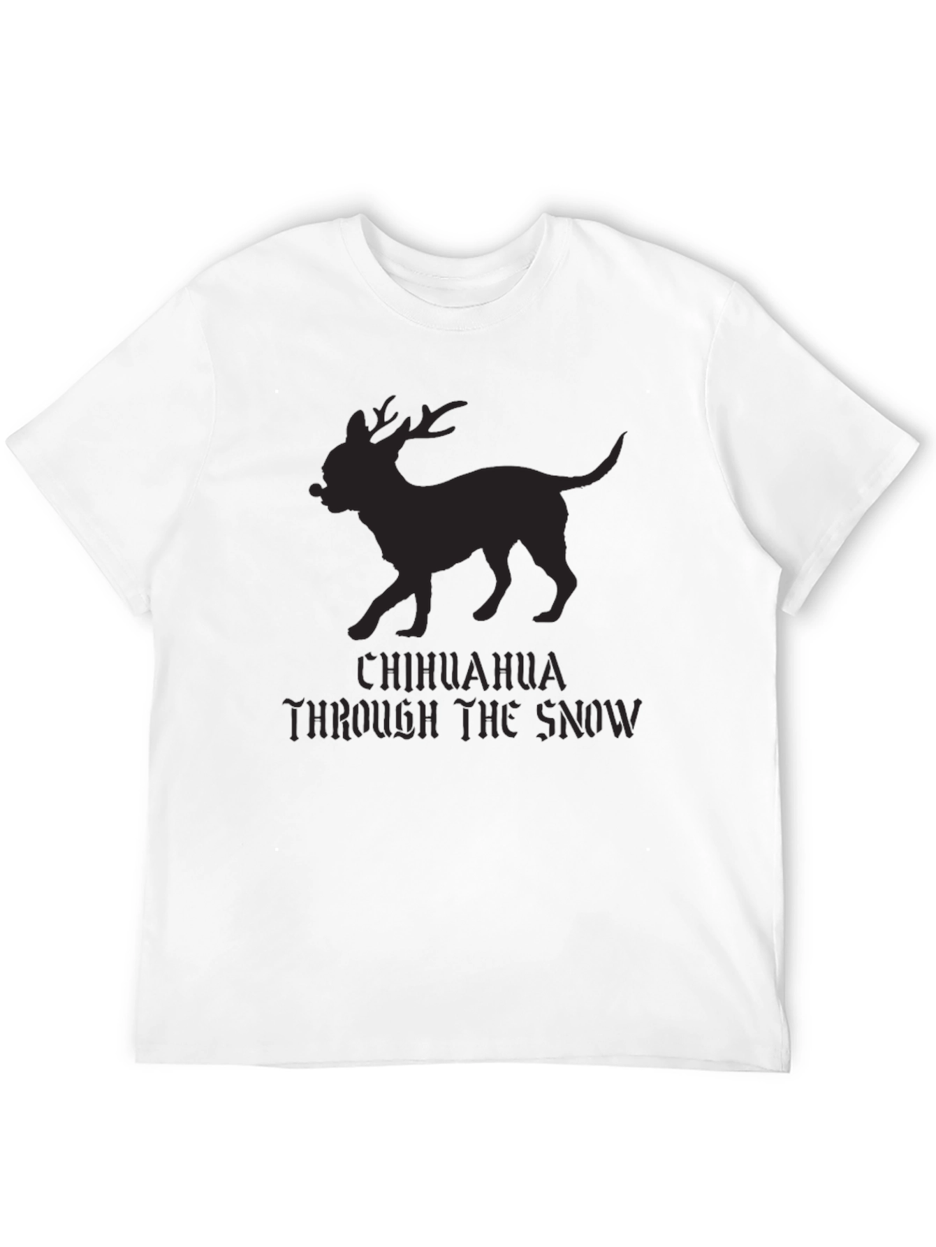 Chihuahua Through the Snow Novelty T-Shirt