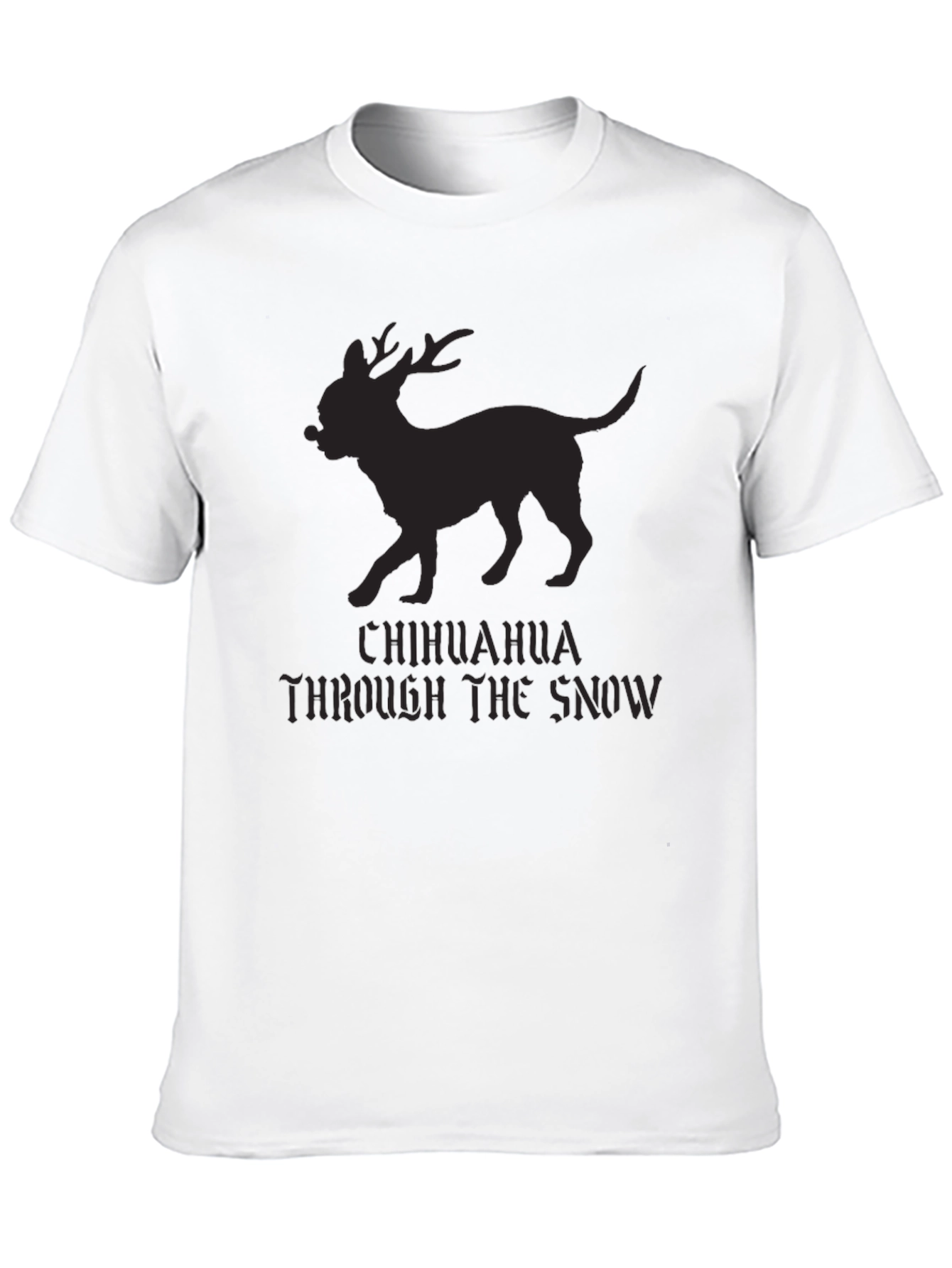 Chihuahua Through the Snow Novelty T-Shirt