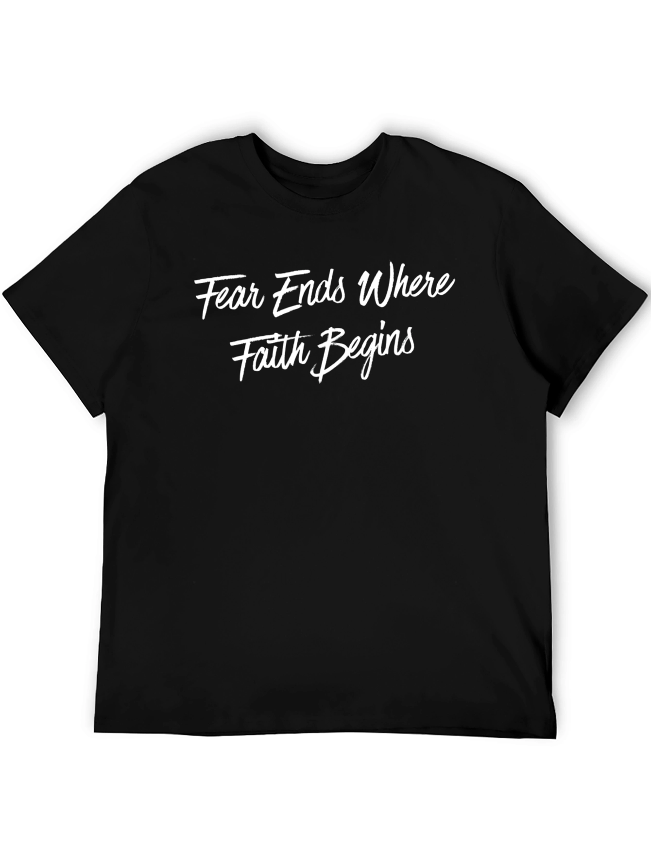 Faith Begins Graphic T-Shirt