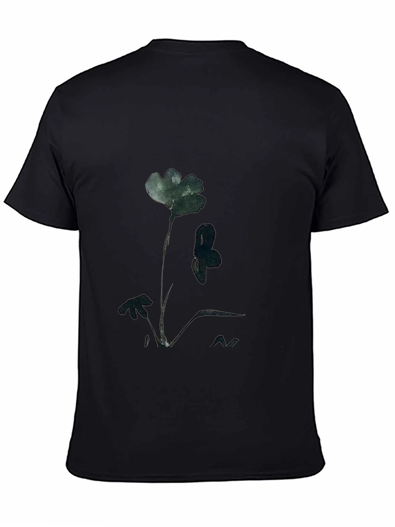 Nature Print Black Tee