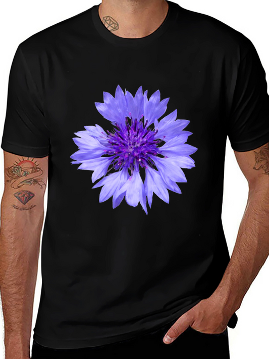 Floral Print Black T-Shirt - Stylish Mens Tee