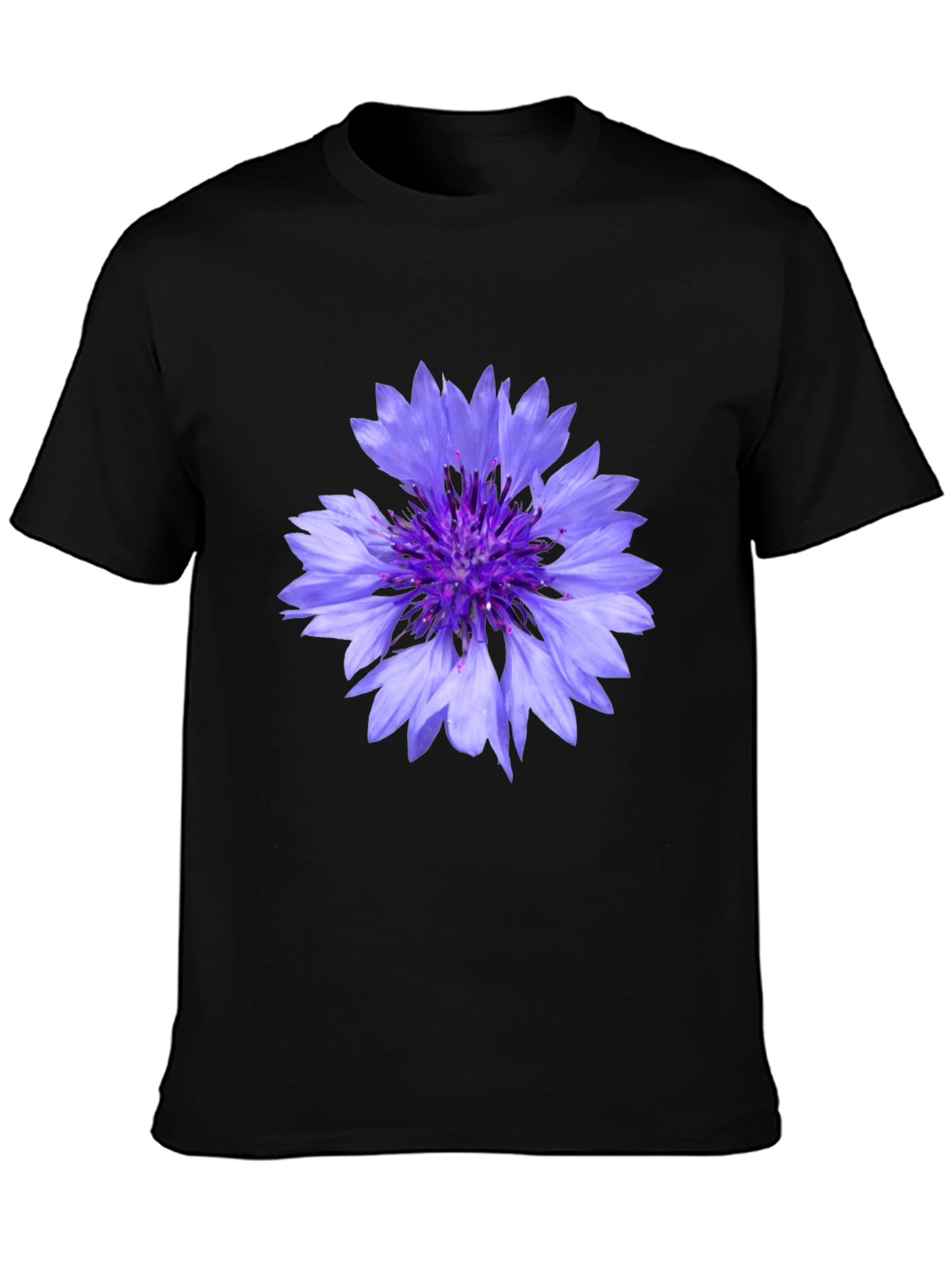 Floral Print Black T-Shirt - Stylish Mens Tee