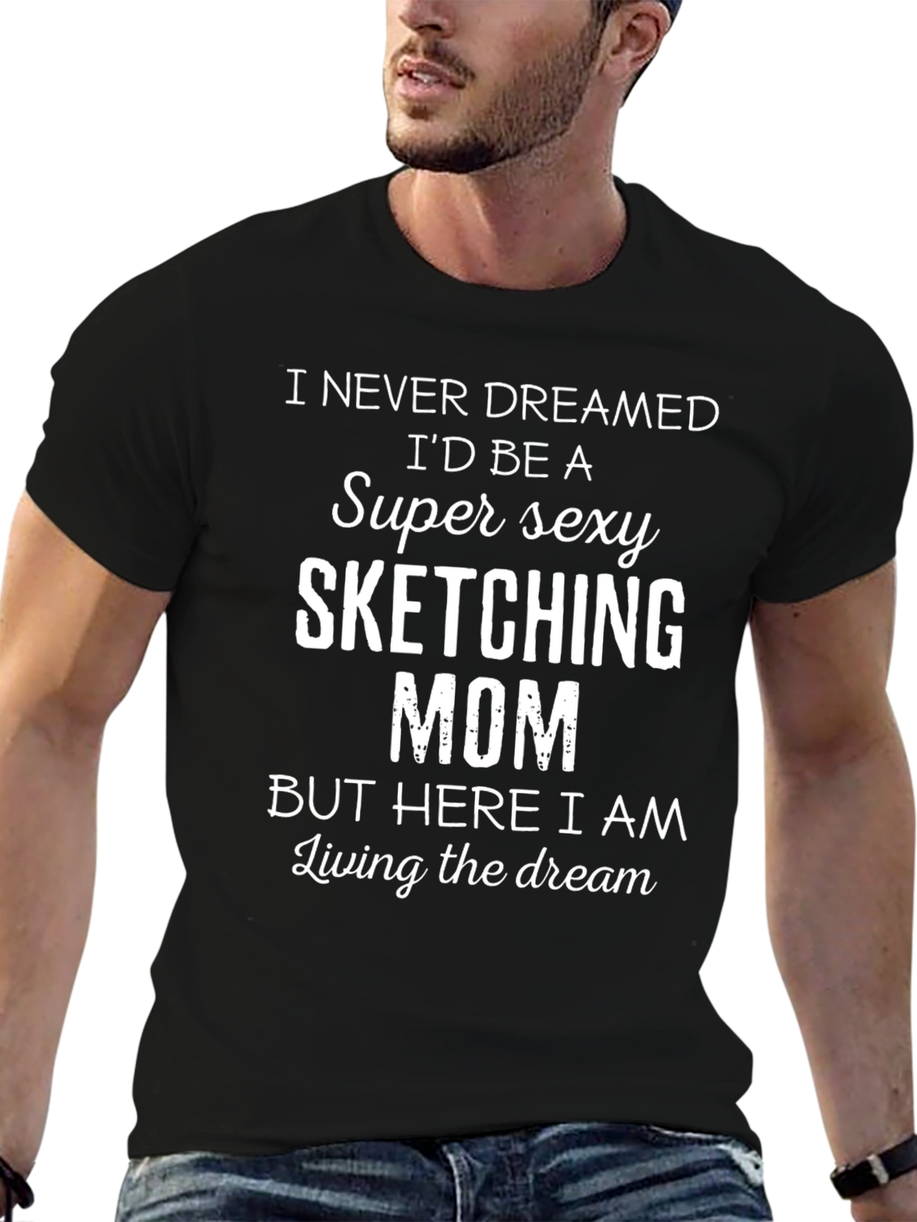 Super Sexy Sketching Mom Graphic T-Shirt