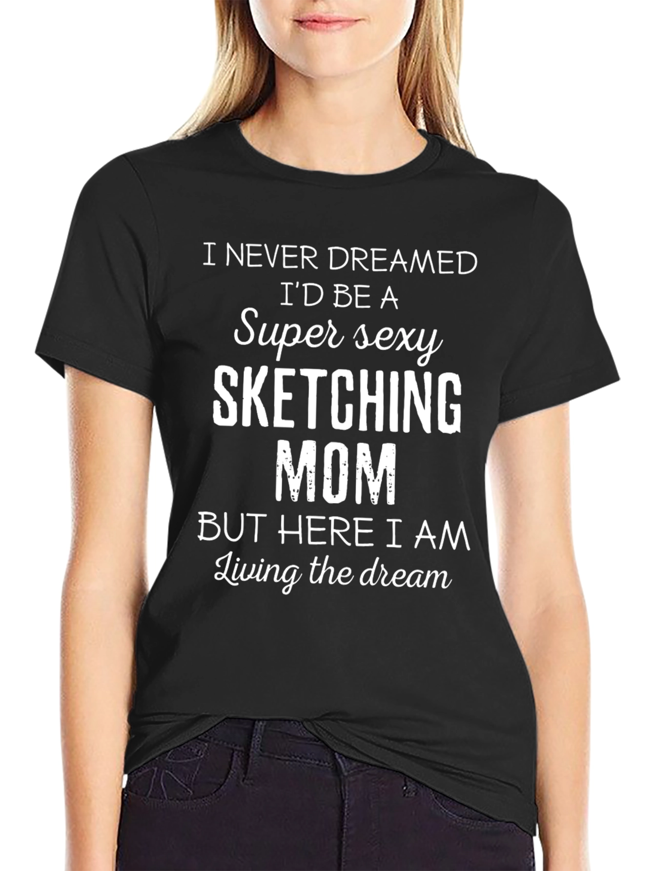 Super Sexy Sketching Mom Graphic T-Shirt