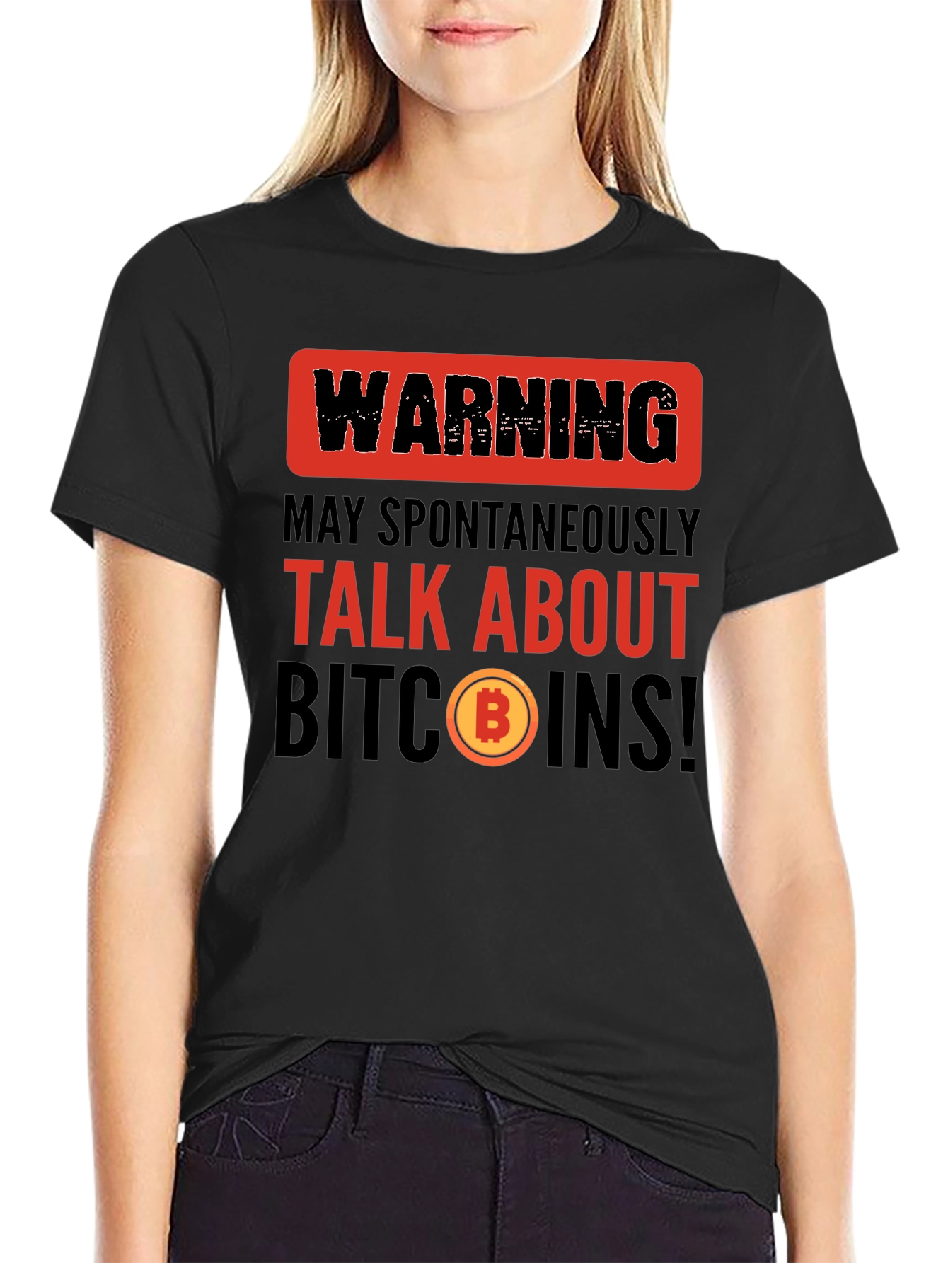 Warning Talk About Bitcoins T-Shirt