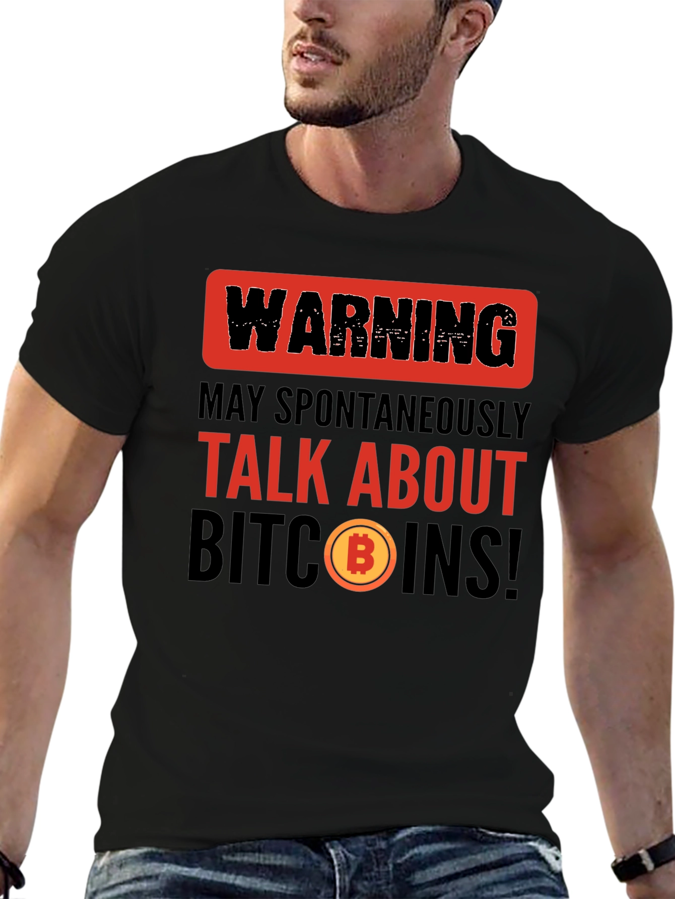 Warning Talk About Bitcoins T-Shirt