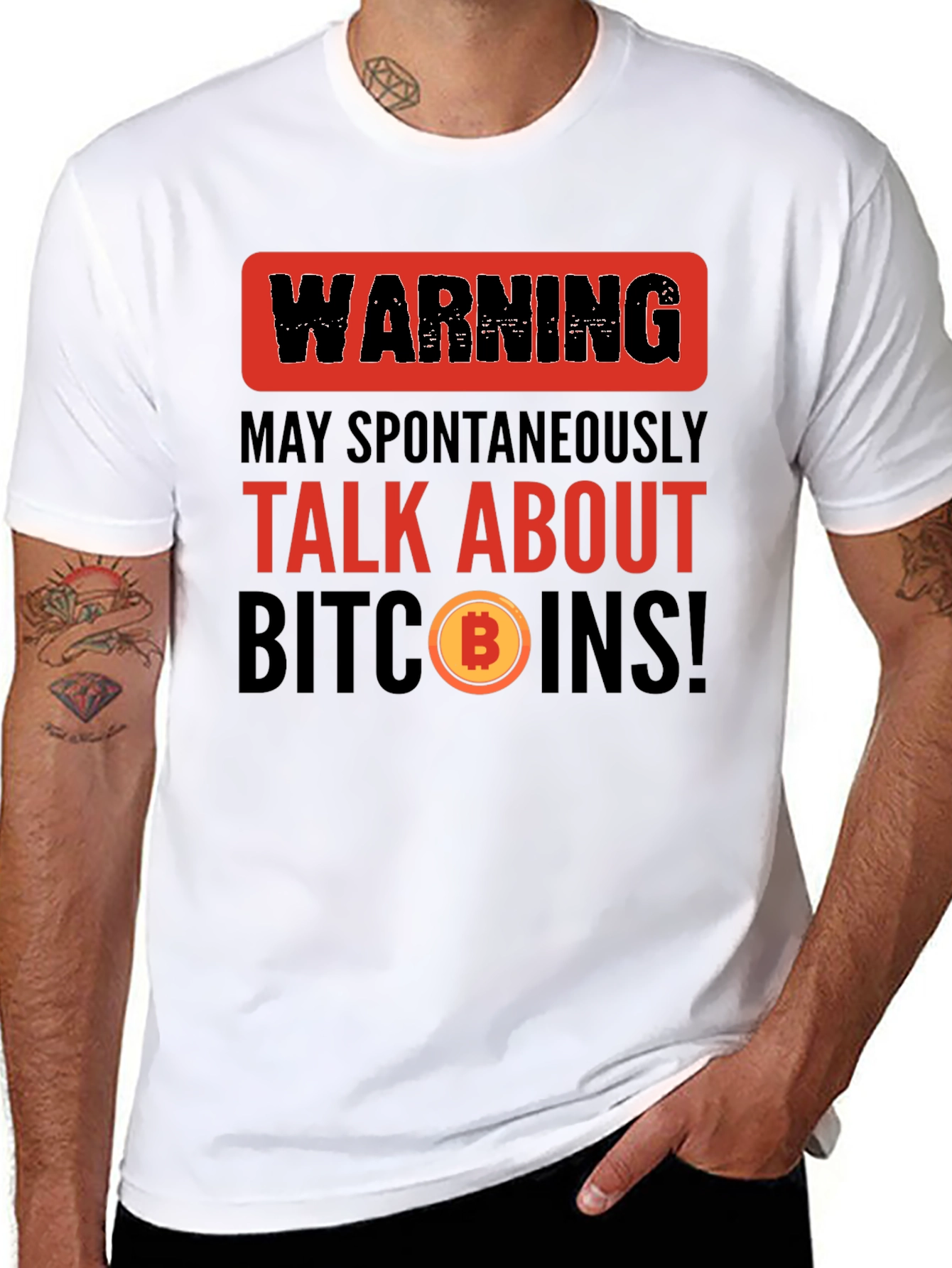 Warning Talk About Bitcoins T-Shirt
