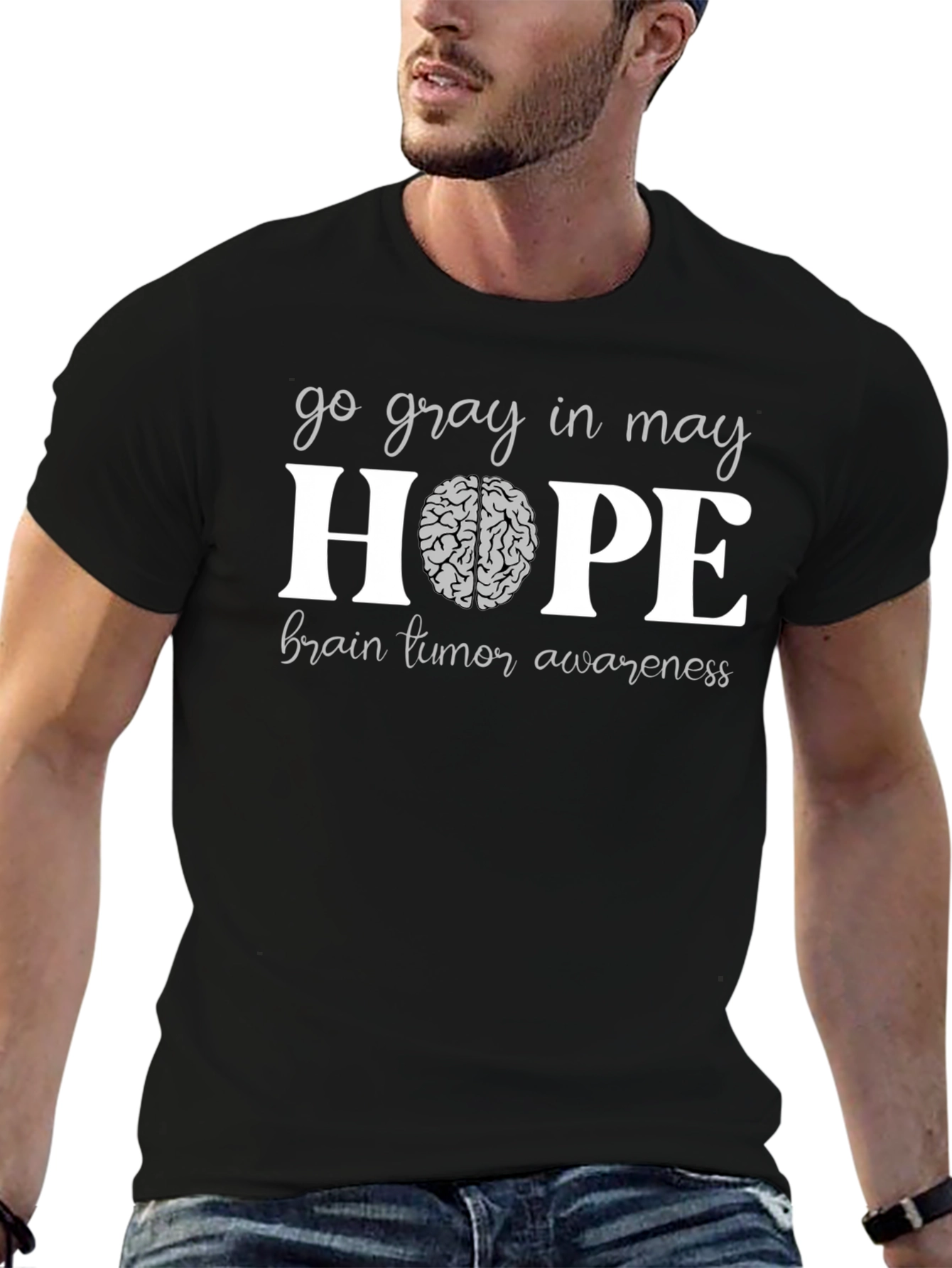 Go Gray in May Brain Tumor Awareness T-Shirt
