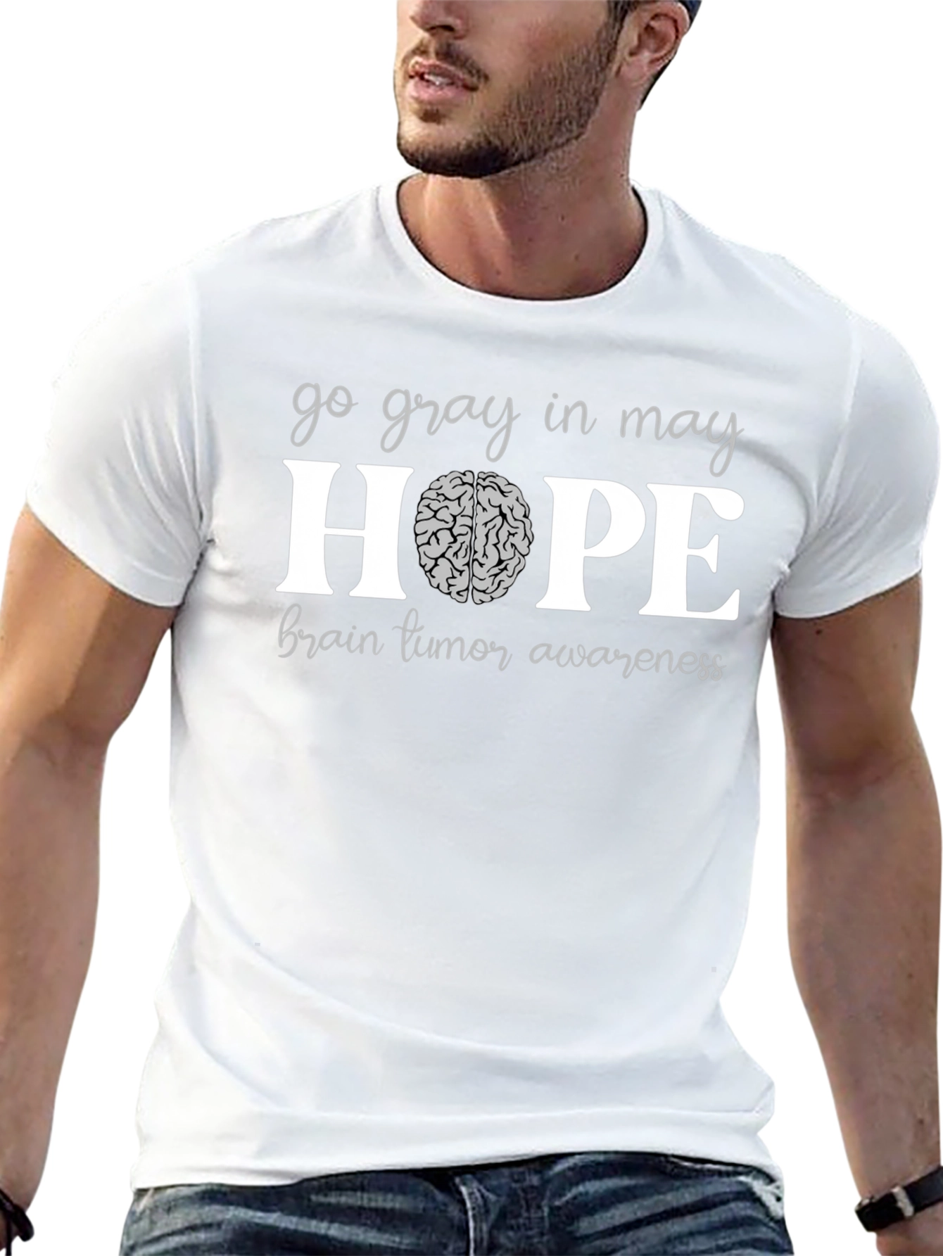 Go Gray in May Brain Tumor Awareness T-Shirt