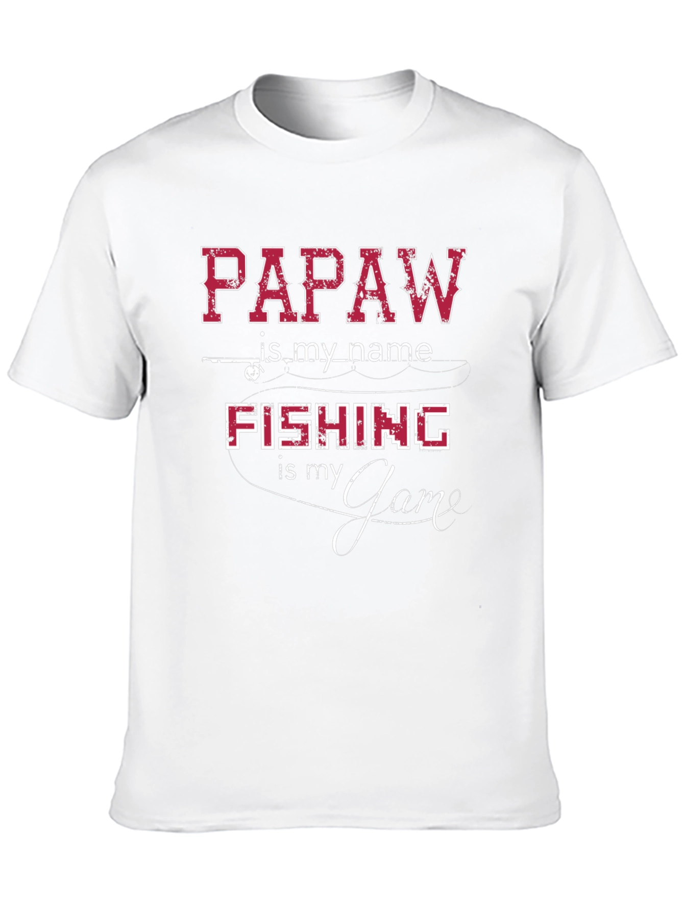 Papaw Fishing Game Tee - Grandfather Angler T-Shirt