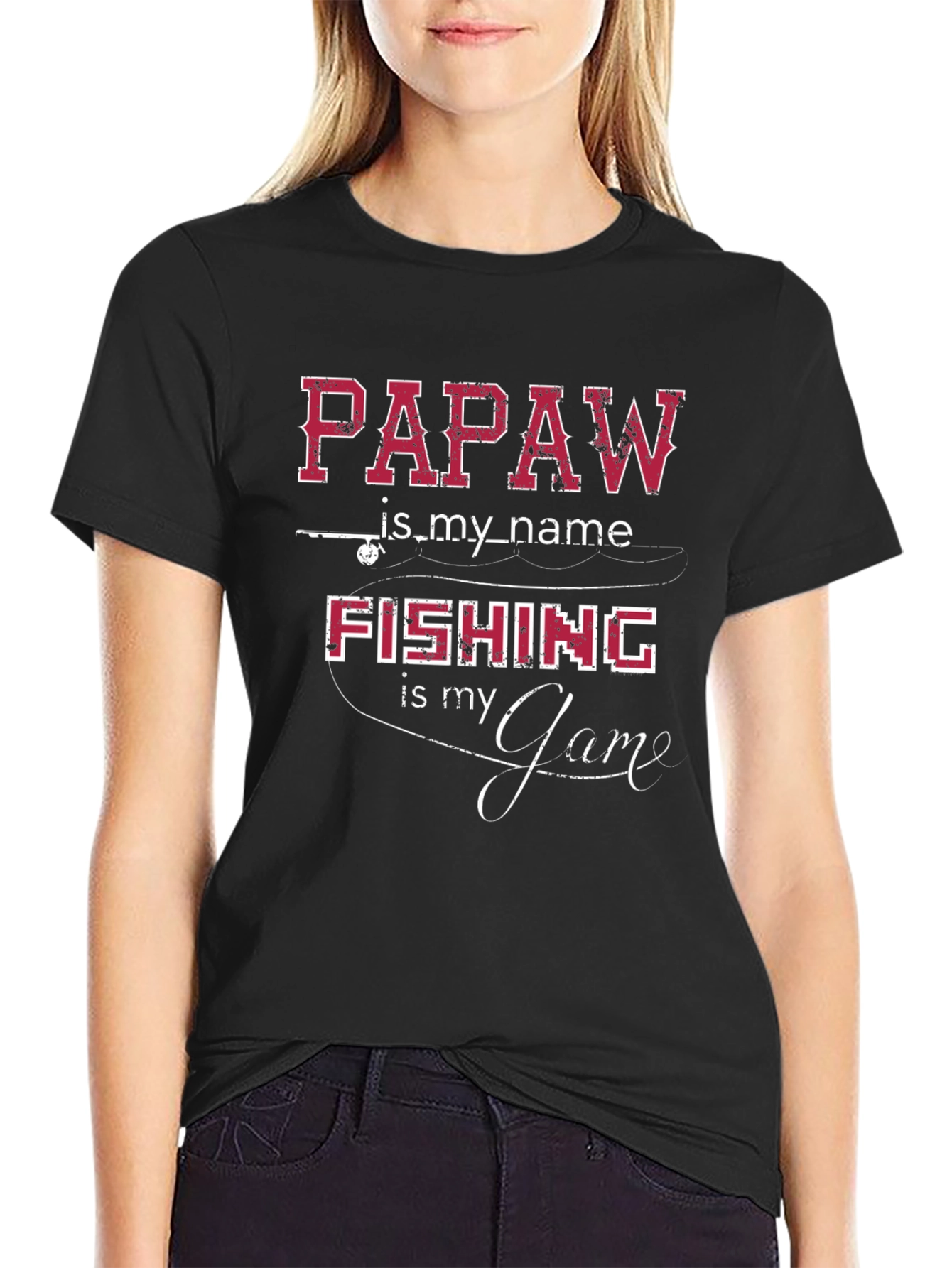 Papaw Fishing Game Tee - Grandfather Angler T-Shirt