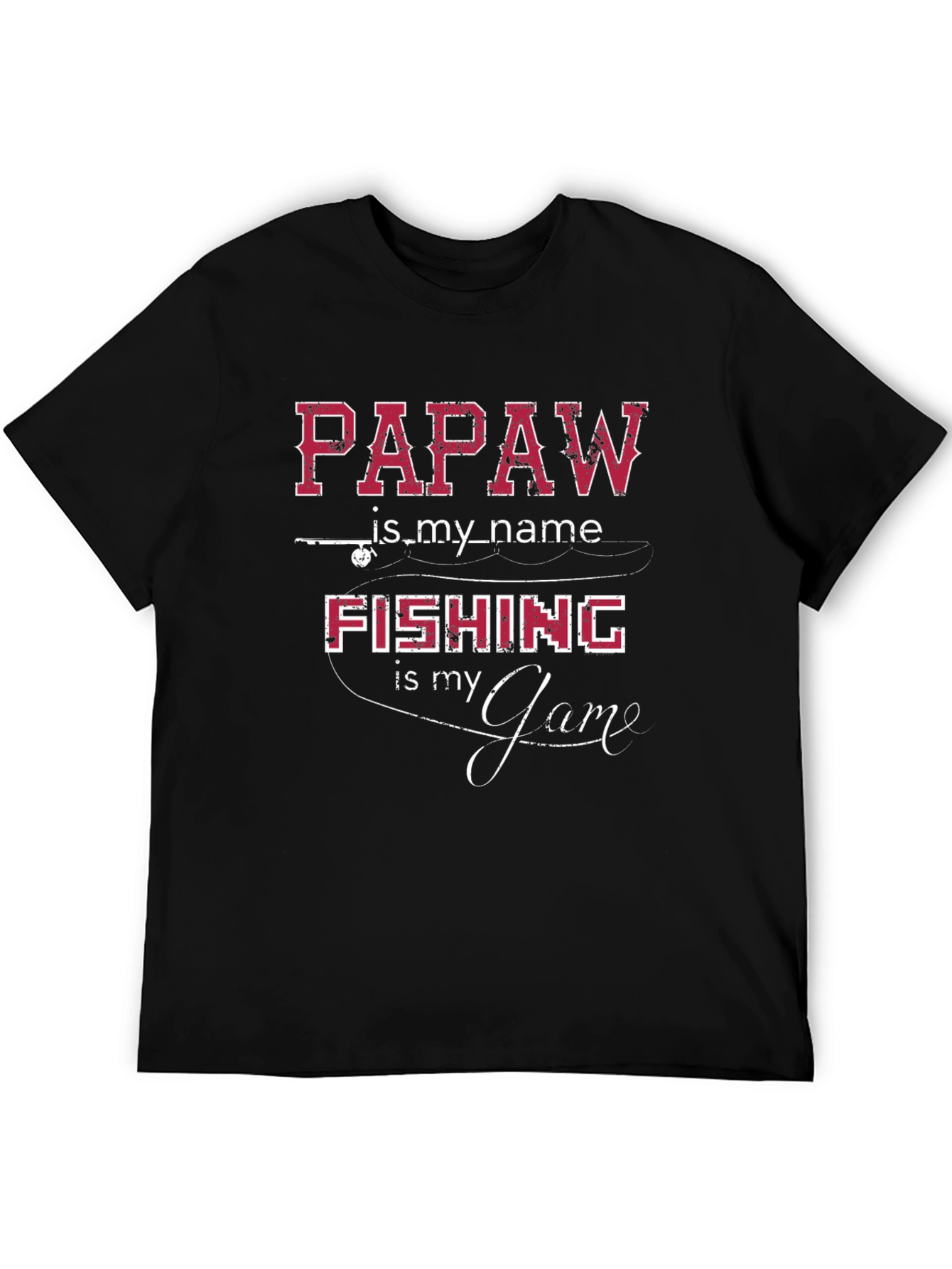 Papaw Fishing Game Tee - Grandfather Angler T-Shirt
