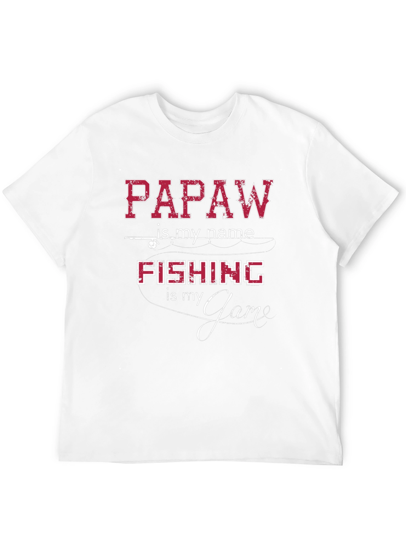 Papaw Fishing Game Tee - Grandfather Angler T-Shirt