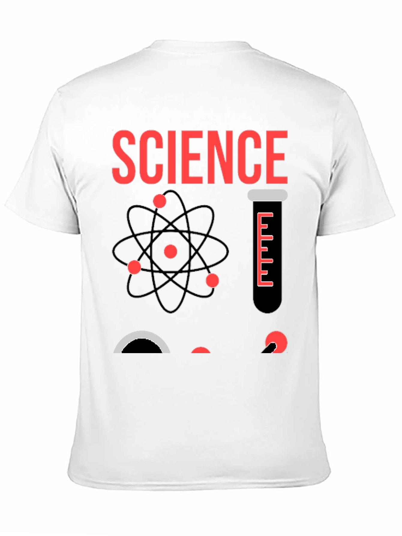 Science Graphic T-Shirt - Black Cotton Blend