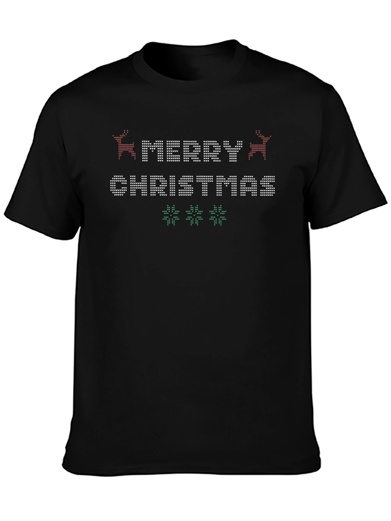 Merry Christmas Sweater Pattern Graphic Tee
