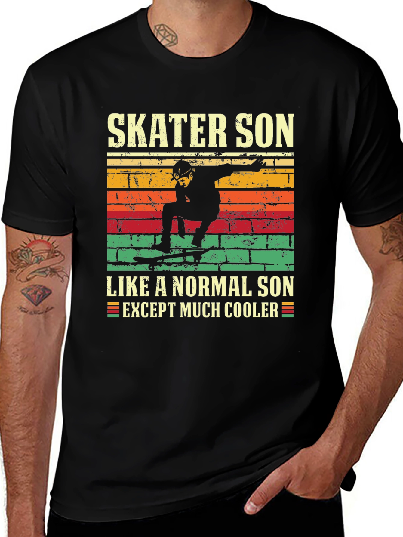 Skater Son Graphic T-Shirt - Cool Unique Design