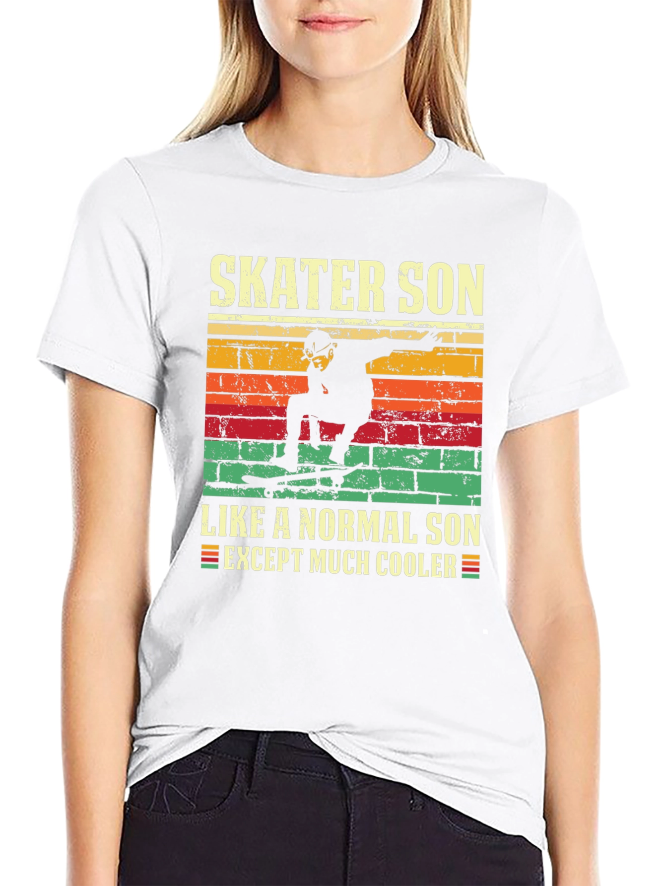 Skater Son Graphic T-Shirt - Cool Unique Design